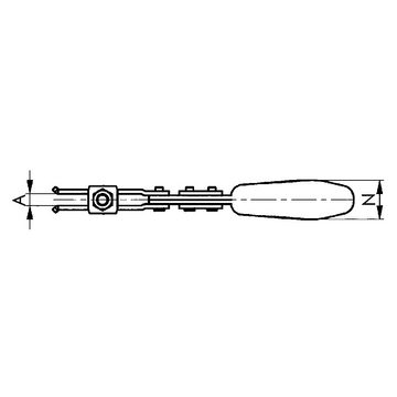 AMF Spannzwinge Waagerechtspanner 6832 Gr. 5