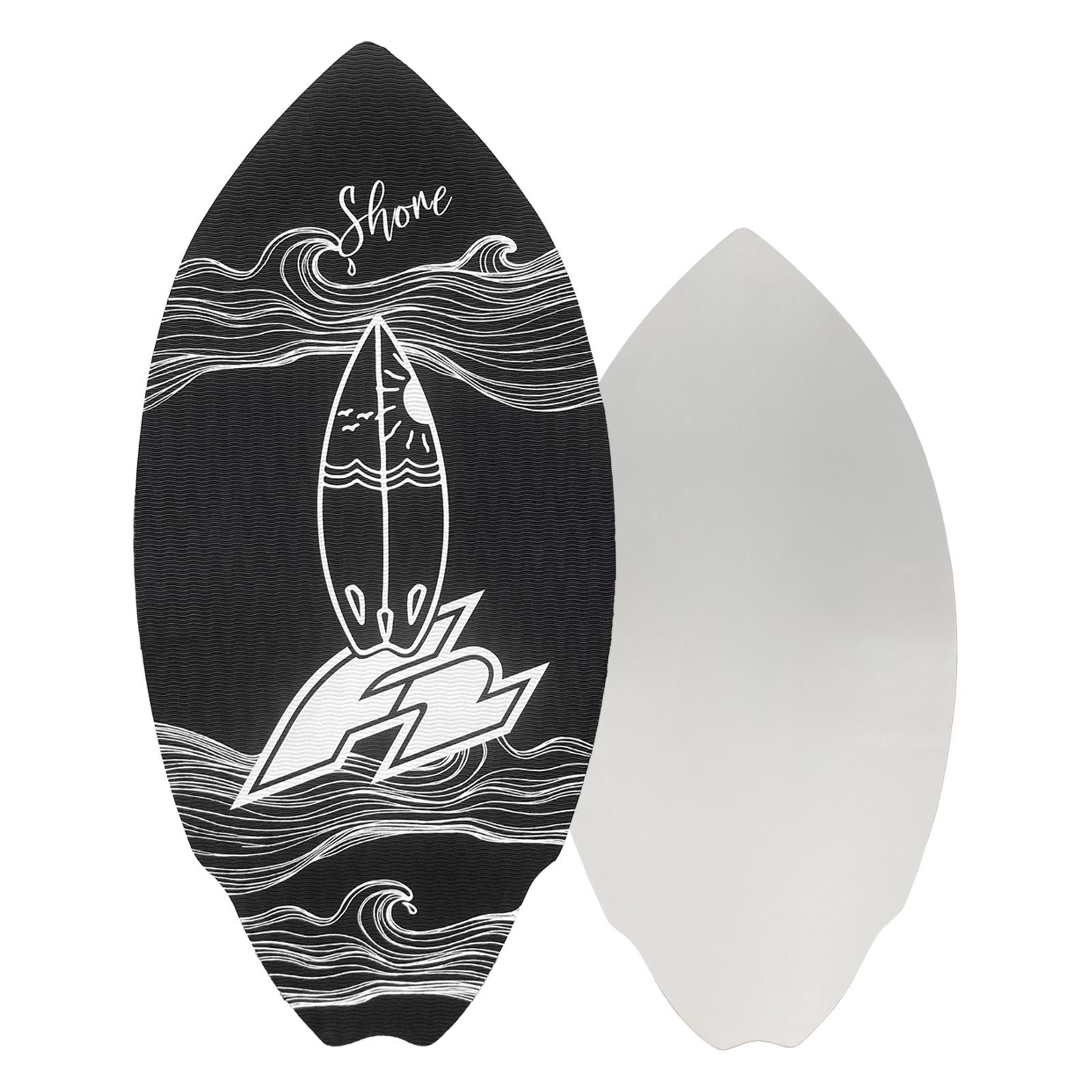 F2 Wellenreiter F2 Skim Board Eva Shore Surfbrett 40" Schwarz 2025/26