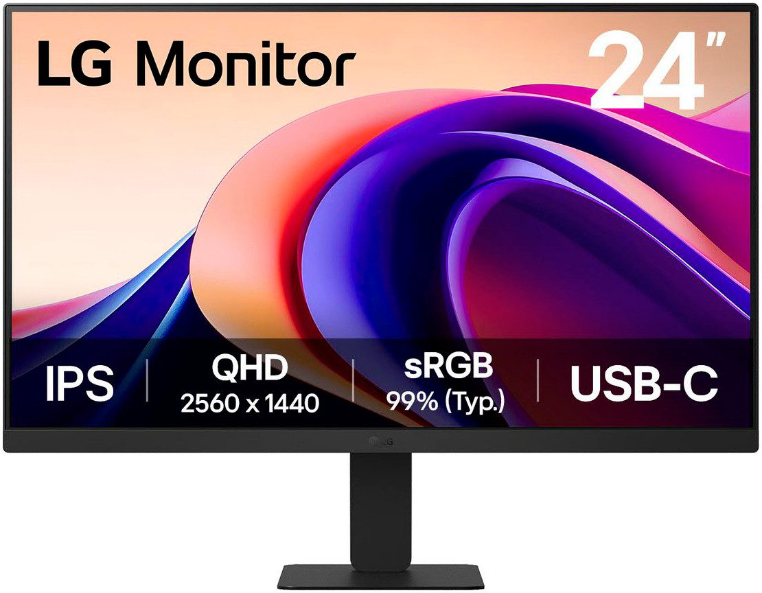 LG 24U631A LED-Monitor (60 cm/24 ", 2560 x 1440 px, QHD, 5 ms Reaktionszeit, 100 Hz, IPS)