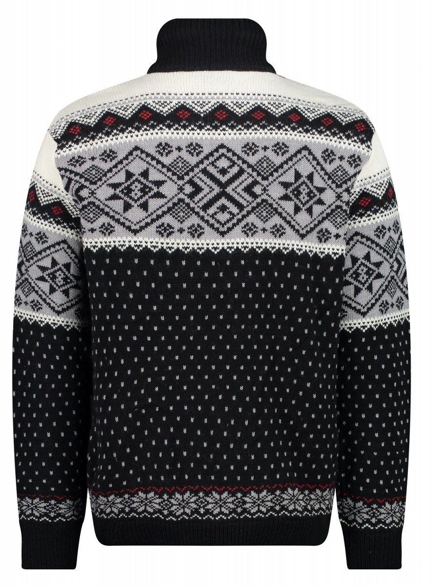 CMP Strickpullover CMP Herren Pullover Zip Reißverschluss Man