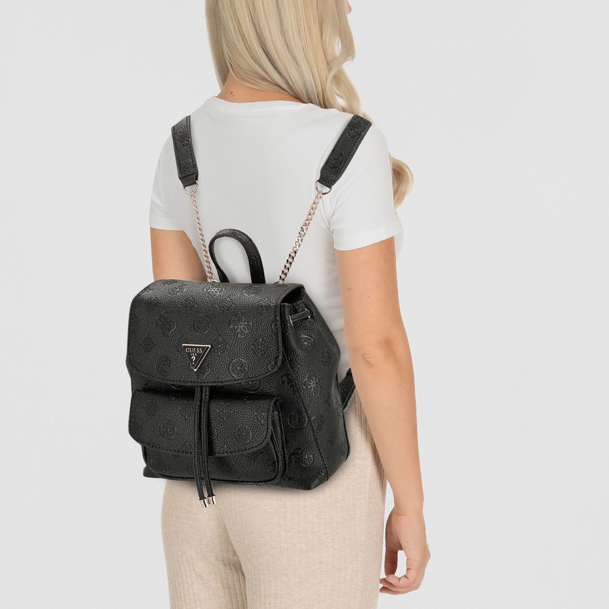 Guess Cityrucksack Cresidia, Polyurethan günstig online kaufen