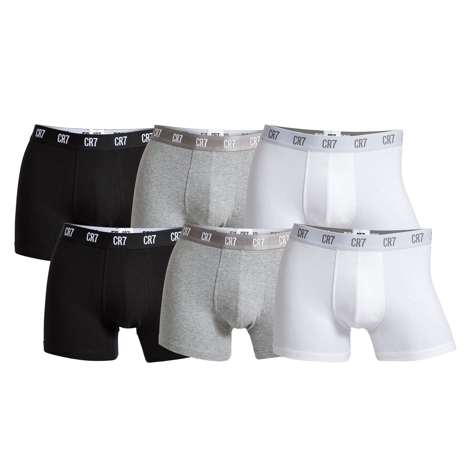 CR7 Boxer Herren Boxershort 6er Pack Baumwolle (Packung, 6er Pack)