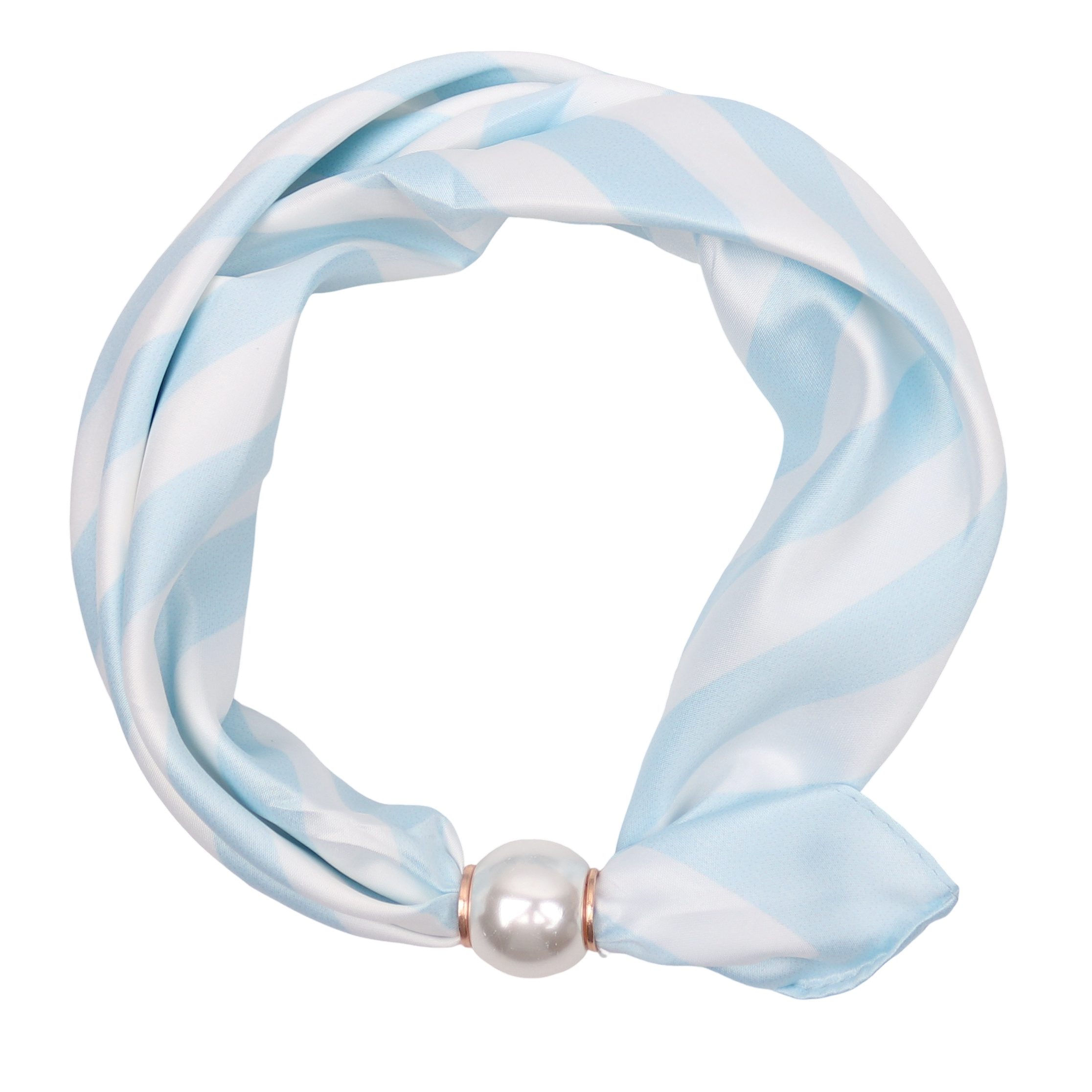 MIRROSI Nickituch Schmales Halstuch mit magnetischem Clip, Damen Halstuch deal für Frühling,Sommer, Herbst – Bild 2 von 4