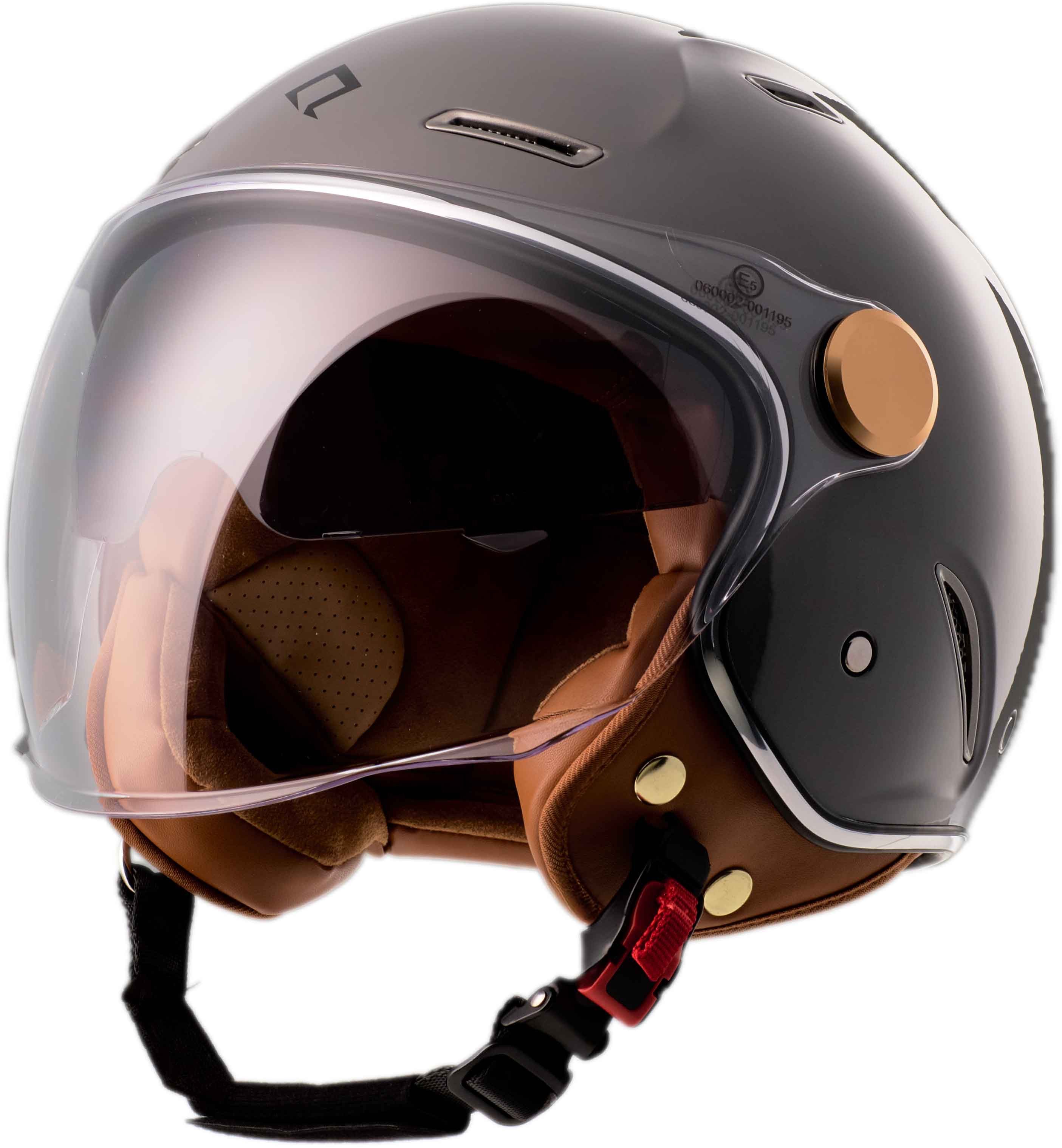 Burnout Motorradhelm Jethelm Heritage Stone