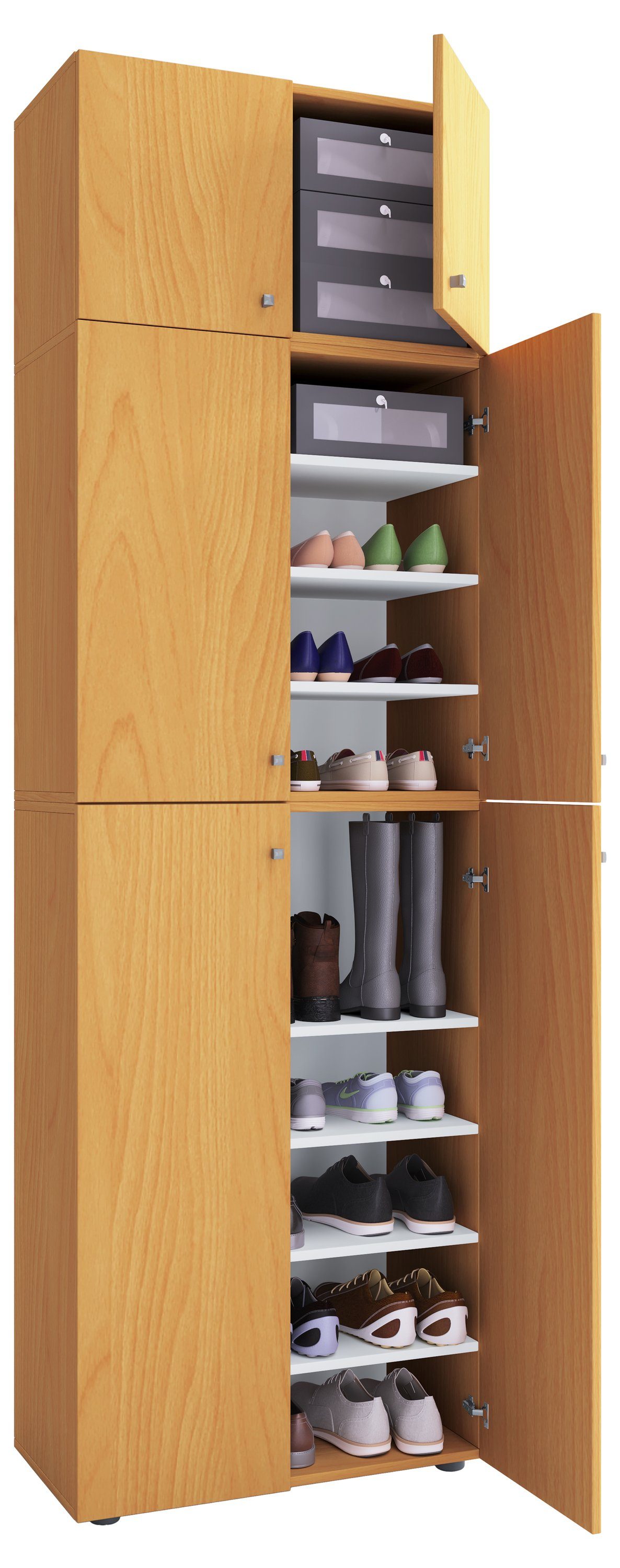 VCM Schuhschrank XXL Schuhschrank Kleiderschrank Schrank Lona 9f A