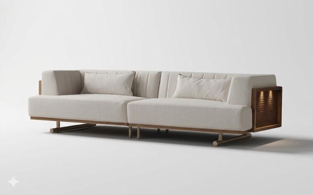 Xlmoebel Sofa Elegantes 4-Sitzer Sofa für Ihr Wohnzimmer, 1 Teile, Made in Europa