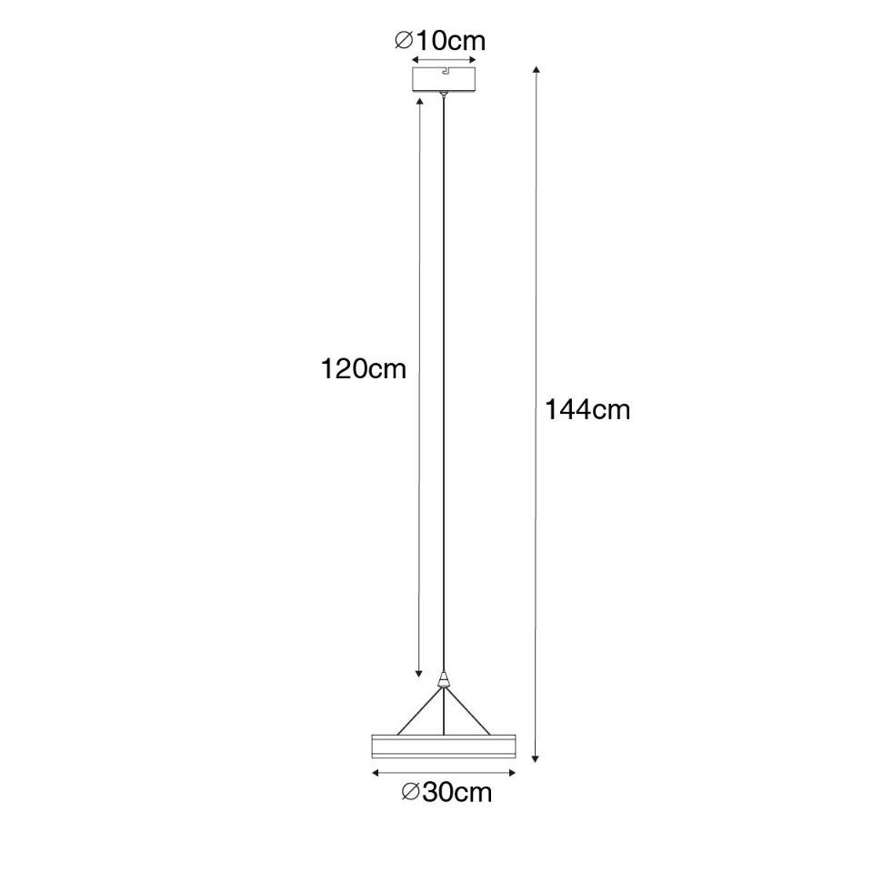 Qazqa Pendelleuchte Lyani, Dimmbar, LED fest integriert, Extra-Warmweiß, QAZQA Hängeleuchte, integrated, Stahl, Aluminium, Modern