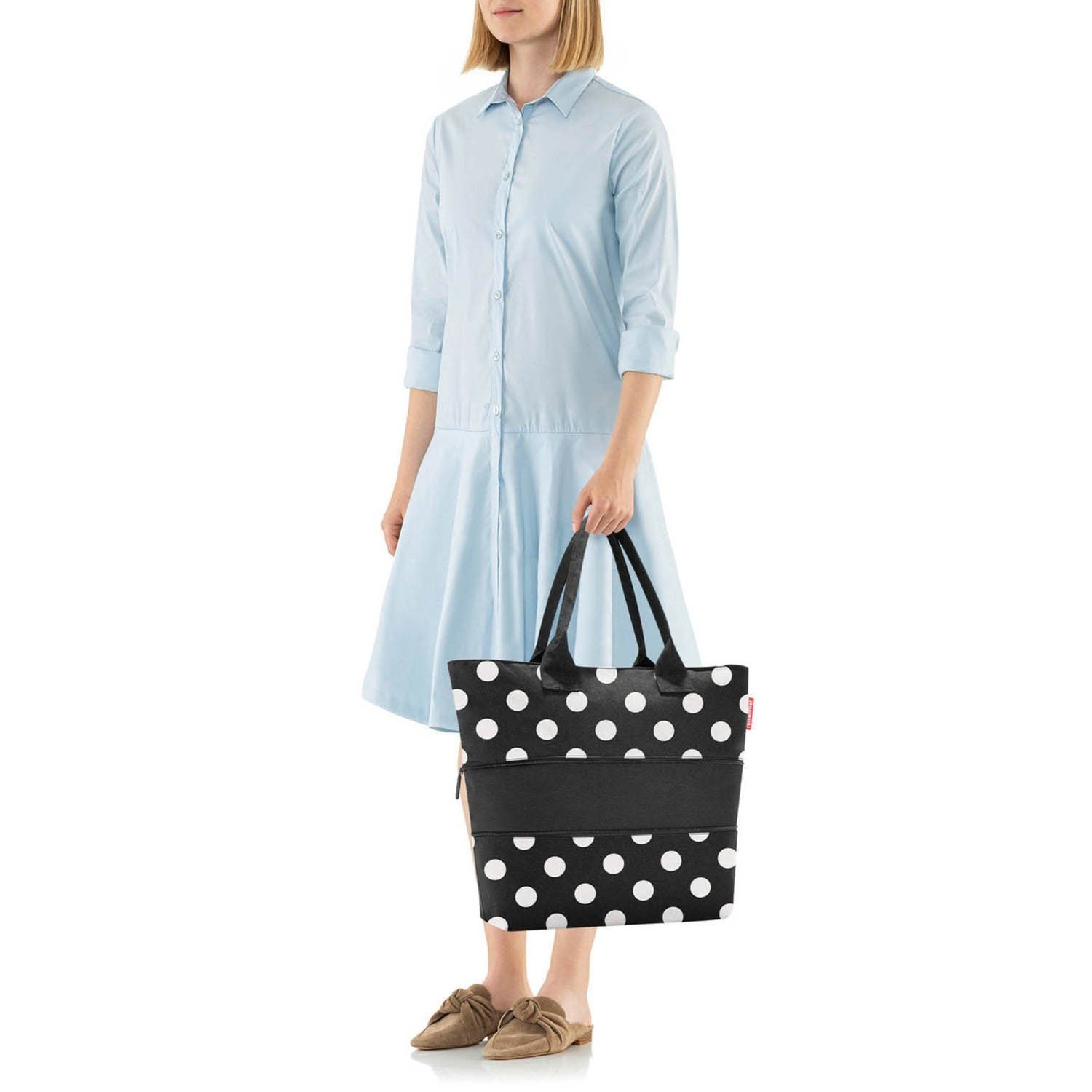 REISENTHEL® Tragetasche SHOPPER E1, 18 Liter, Schwarz, Weiß, Polyester, (1- günstig online kaufen