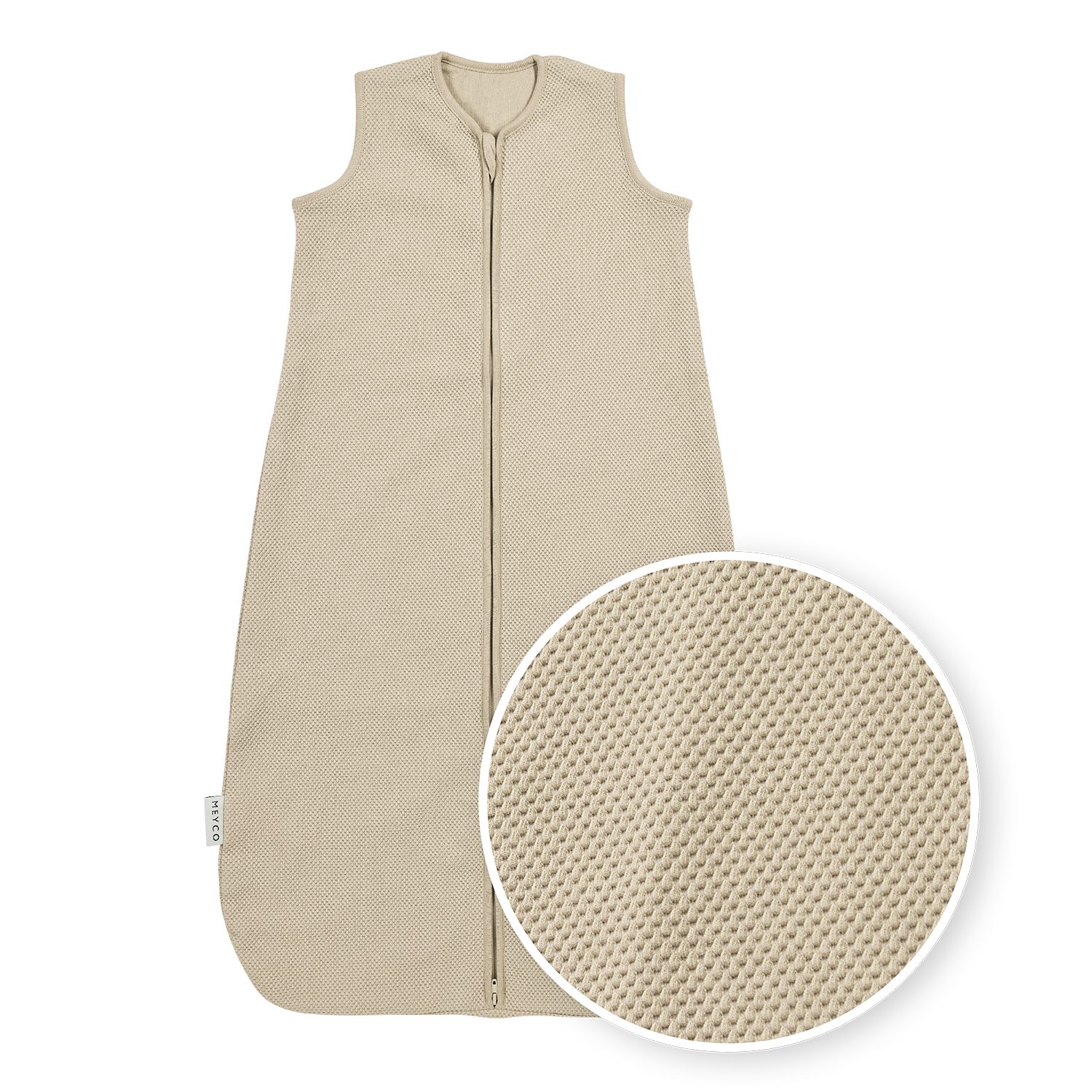 Meyco Baby Babyschlafsack Sand (Baumwolle, Polyester, Spandex, 1 tlg), 60cm