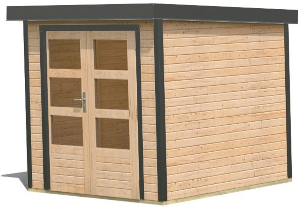Karibu Gartenhaus Jupiterino 2, in verschiedenen Farben, BxT: 228,5x235 cm, Made in Germany