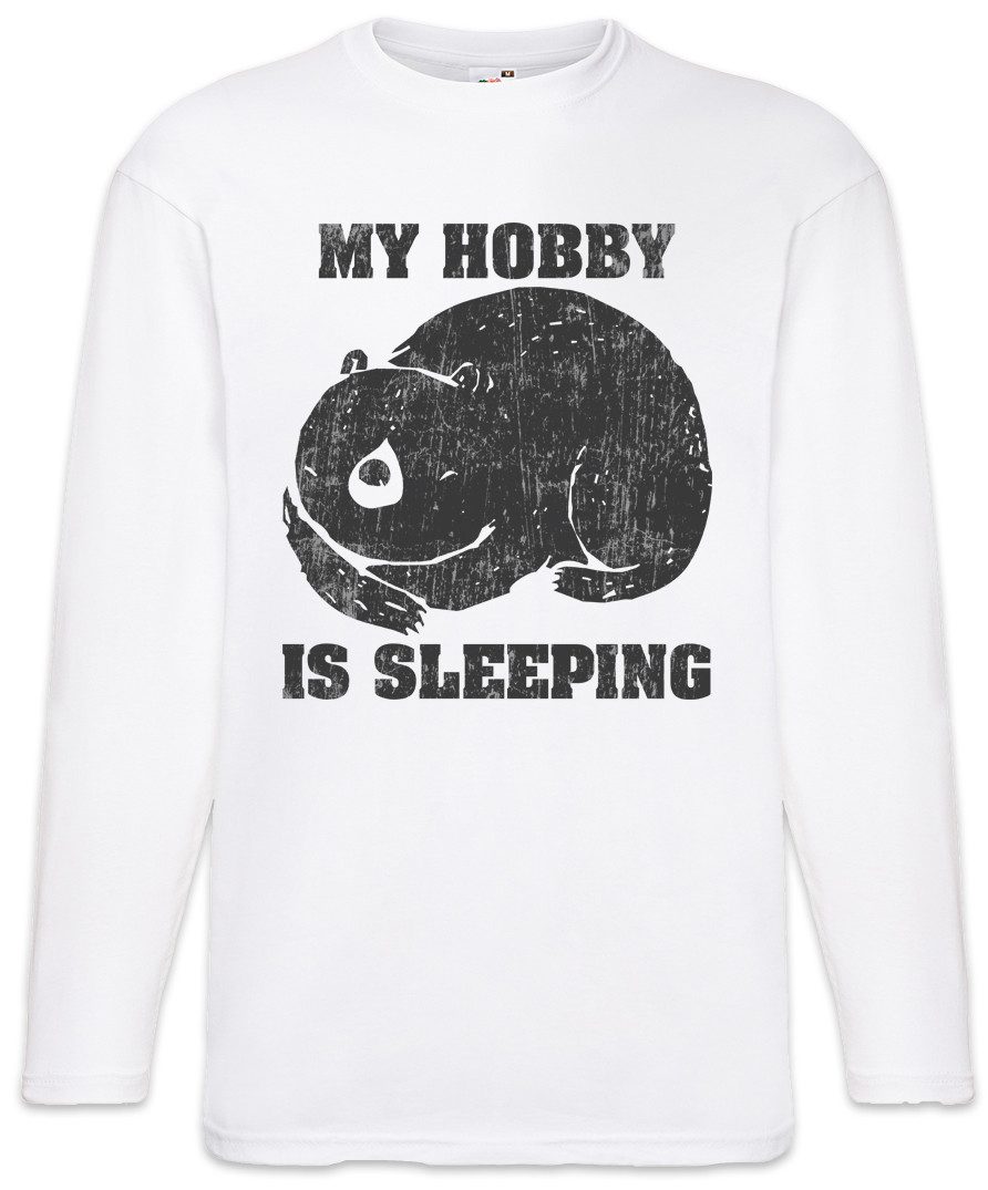 Urban Backwoods Langarmshirt My Hobby Is Sleeping Langarm T-Shirt Schlafen Schlaf Chill Chiller (1-tlg) Relaxing Sleep Sleepy Siesta
