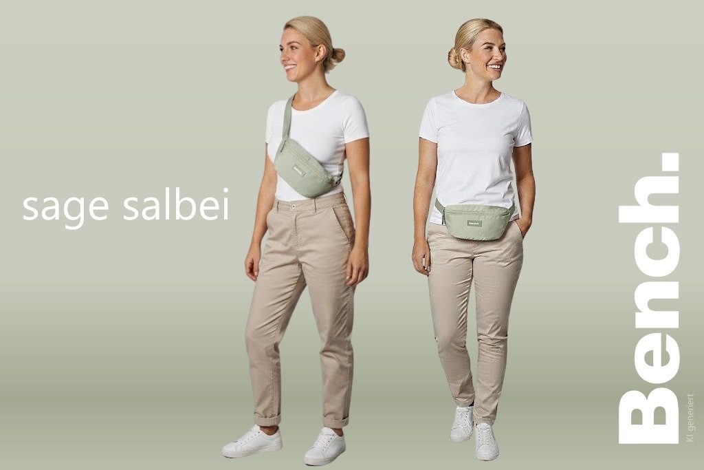 Bench. Bauchtasche Crossbag Hüfttasche Crossover Handtasche Tasche, Wimmerl klein Festivaltasche Handtasche Nova 64217 + Schlüsseletui