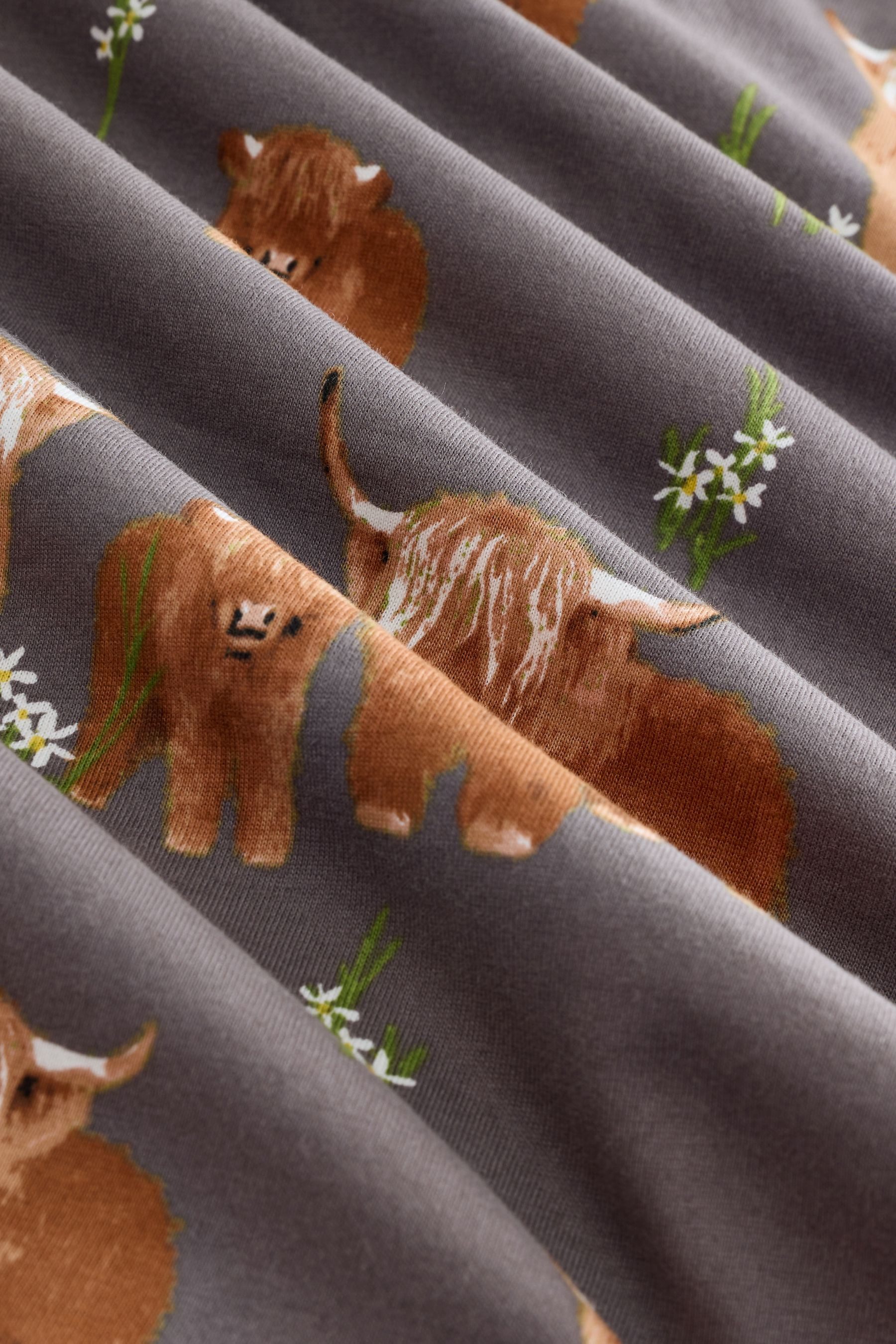 Next Pyjama Kurzarm-Schlafanzug, Hochlandrind Hamish (2 tlg) günstig online kaufen