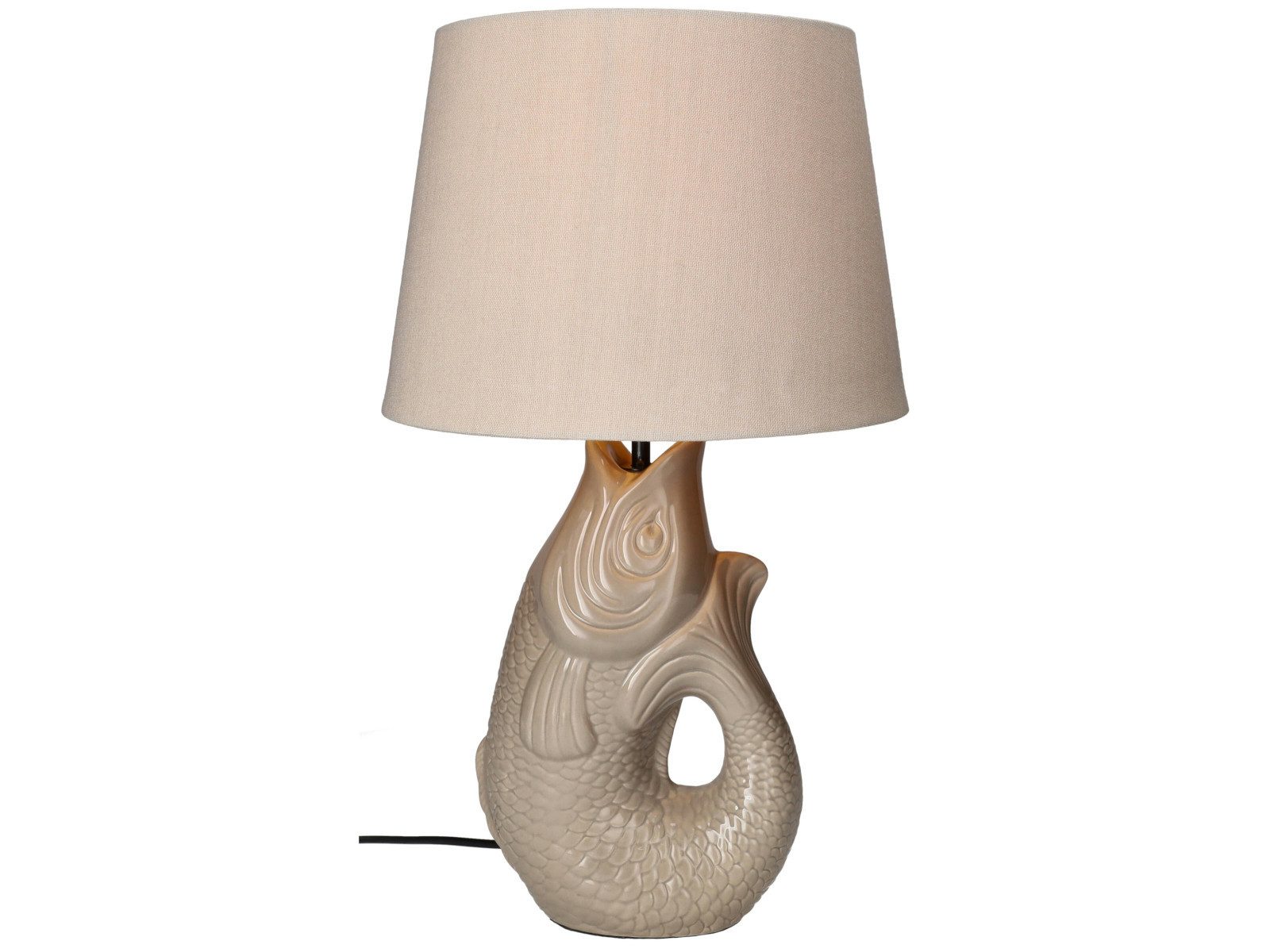 Giftcompany Tischleuchte Monsieur Carafon Fisch Lampe S sandstone 44cm günstig online kaufen