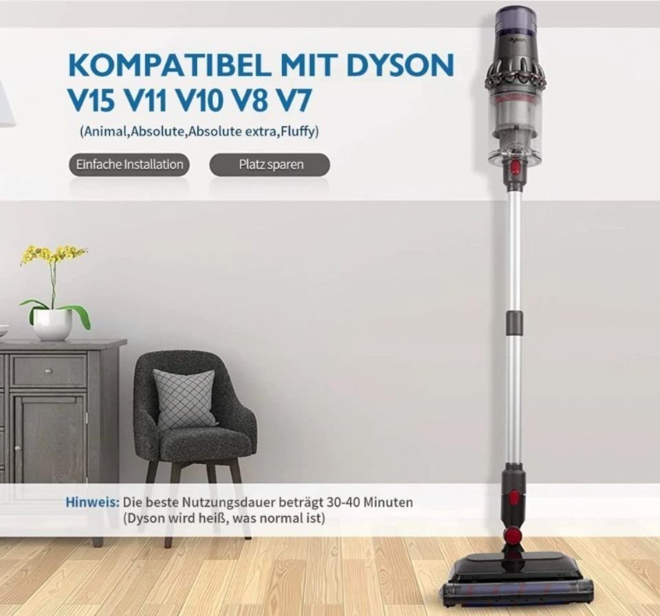 Bürste für V10 2-in-1 XDOVET Staubsaugerdüsen-Set Dyson Wischaufsatz V15 Staubsauger V8 V7 V11