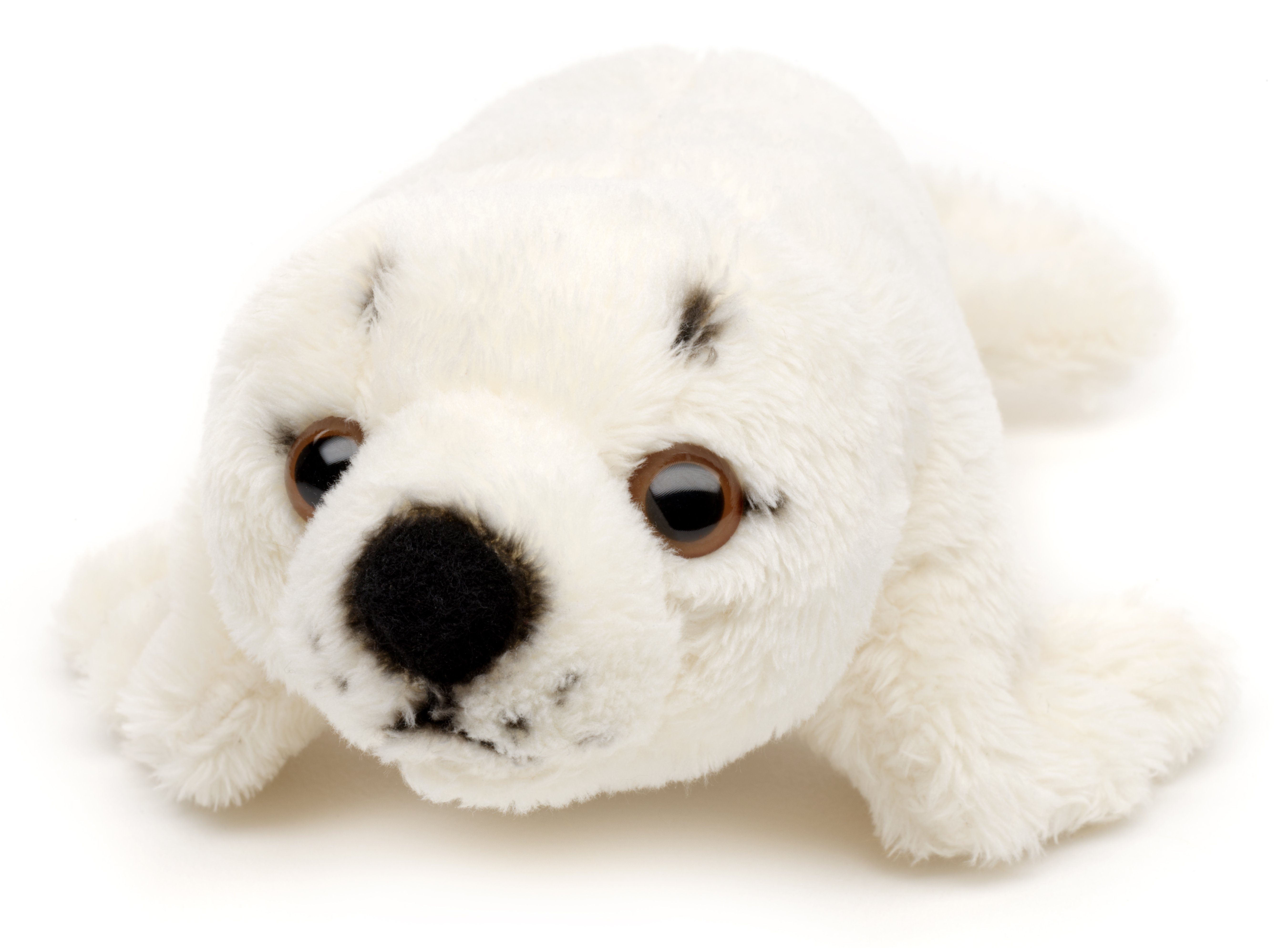 Uni-Toys Kuscheltier Robbe Plushie - versch. Farben - 19 cm (Länge) - Seehund - Plüschtier, zu 100 % recyceltes Füllmaterial