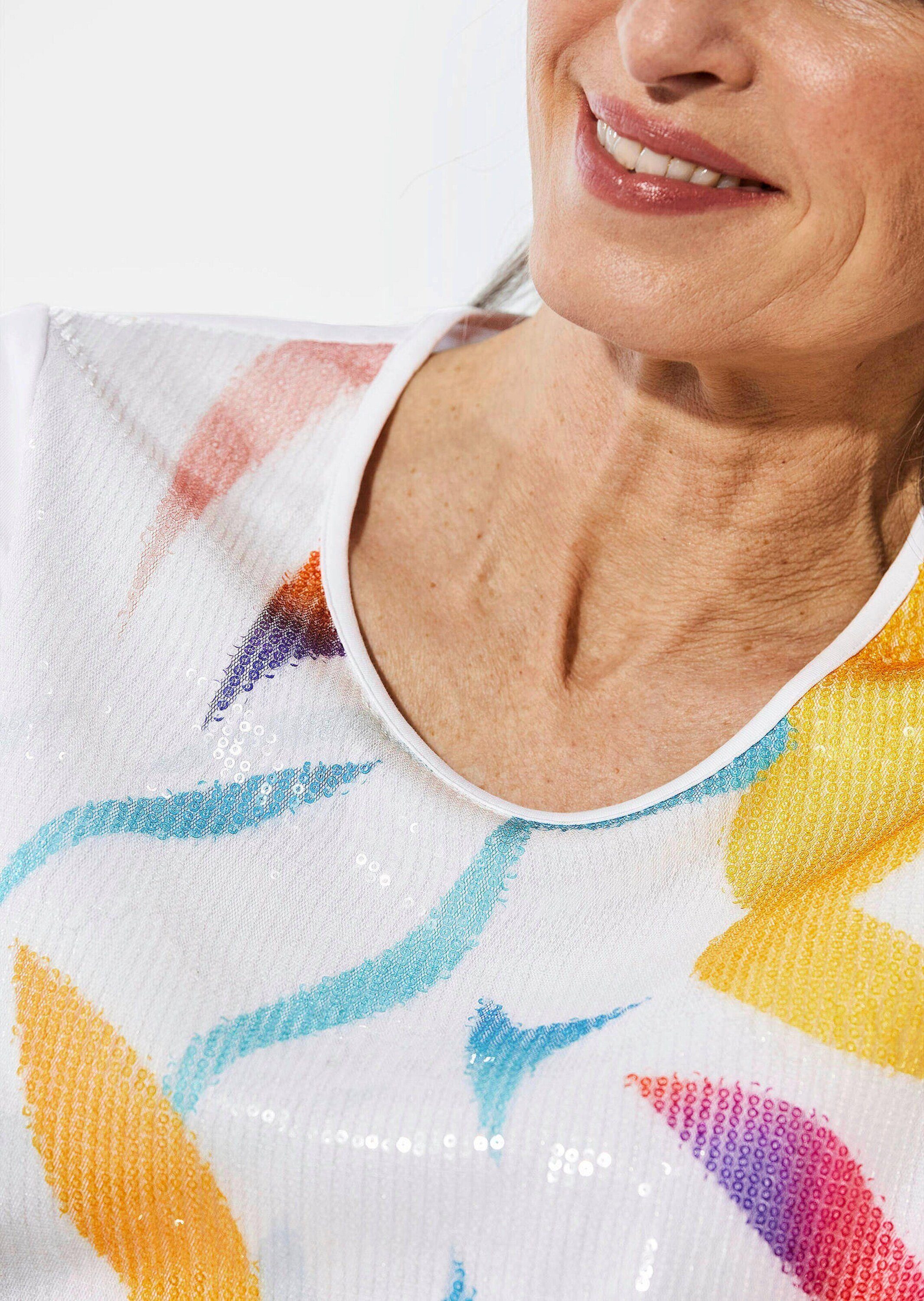 GOLDNER T-Shirt Kurzgröße: Shirt mit Rundhalsausschnitt