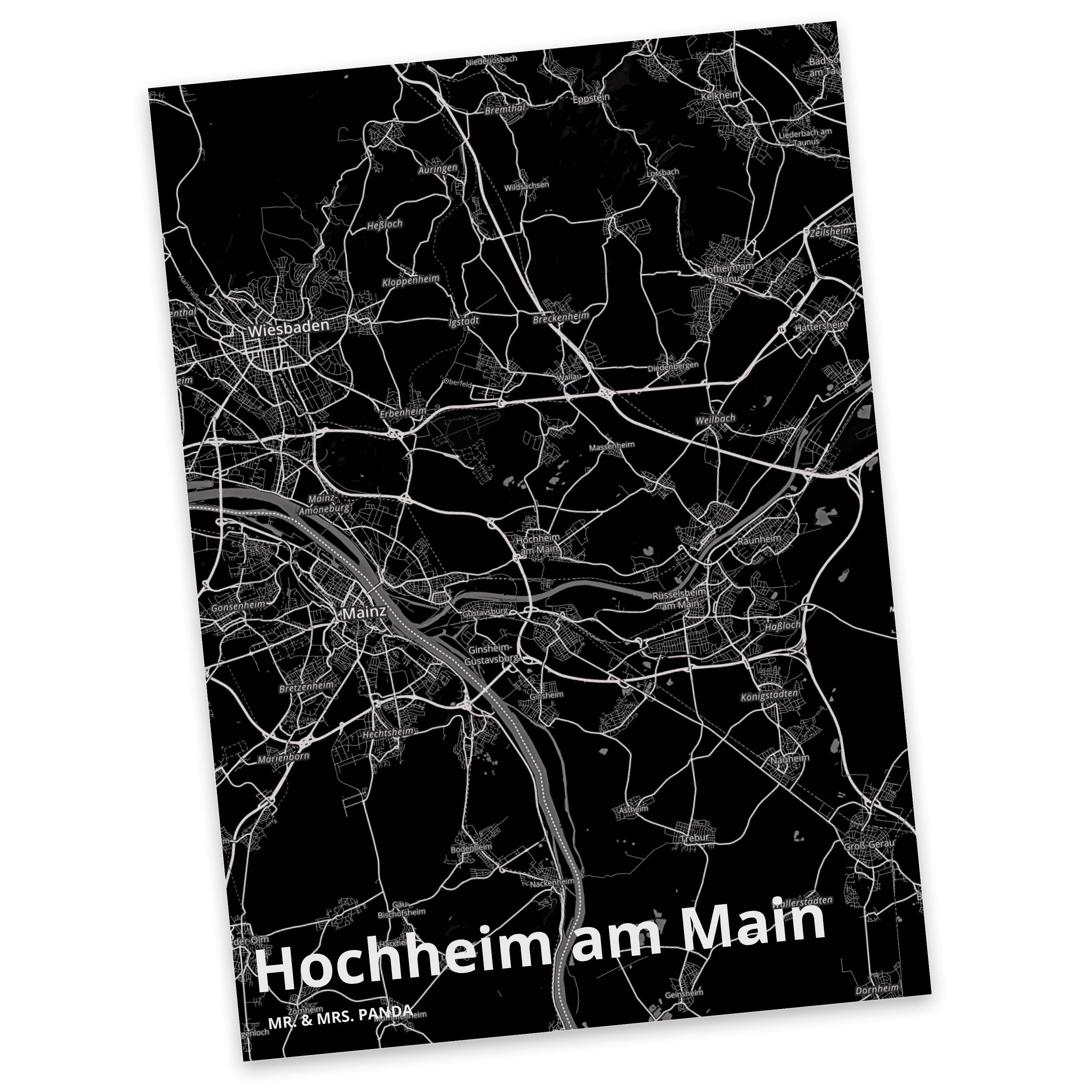 Main Hochheim Mrs. Postkarte Geschenk, Geschenkkarte, Stadt, Panda Mr. S am - & Einladungskarte,