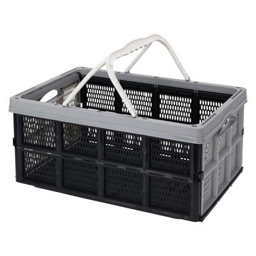 Mojawo Uhrenbox Klappbox stapelbar 32 L Transportbox 49X35X24CM Einkaufskiste klappbar