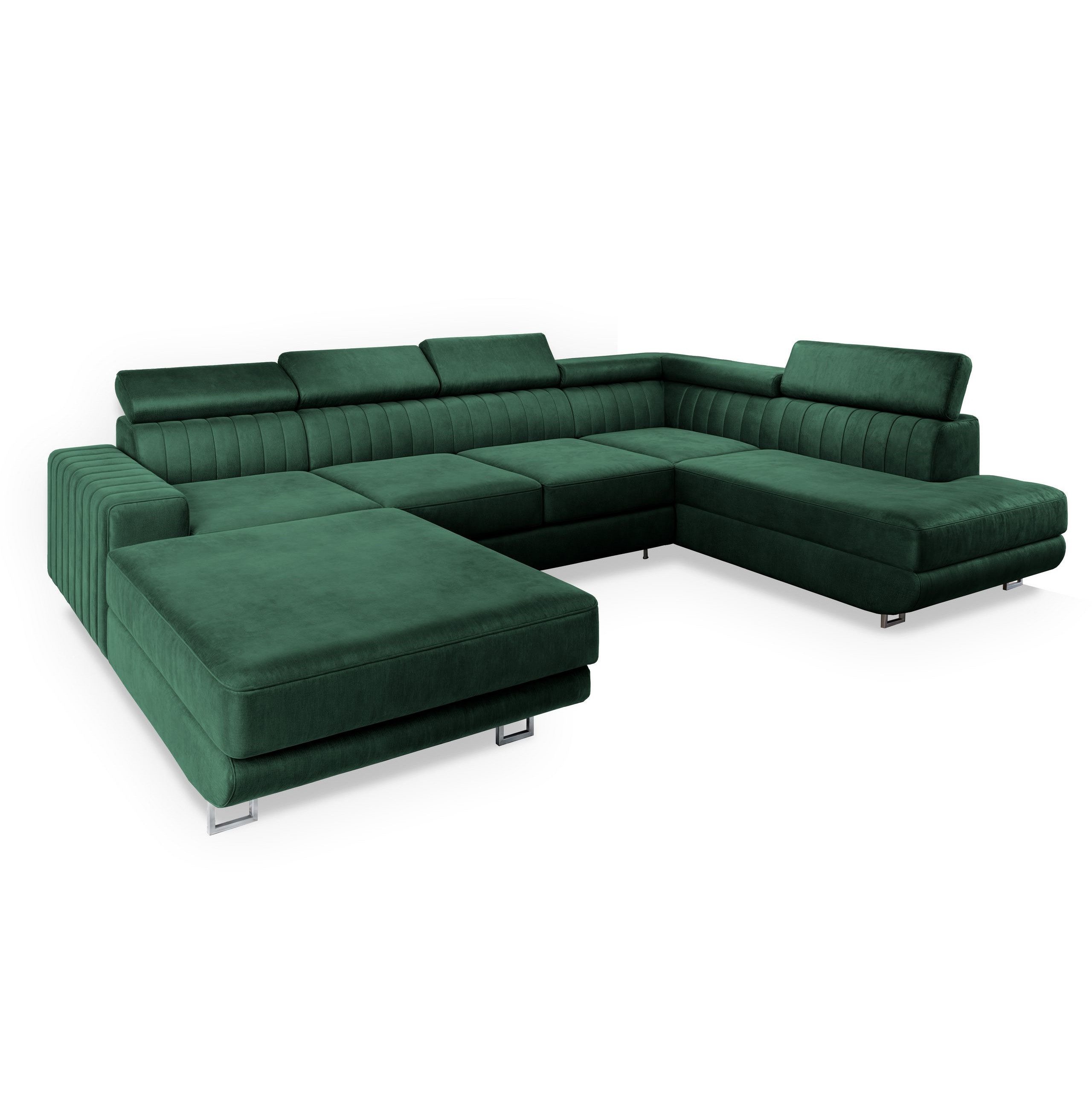 Masseno Ecksofa SIENA mit Schlaffunktion U-Form, Sofa mit Bettkasten günstig online kaufen