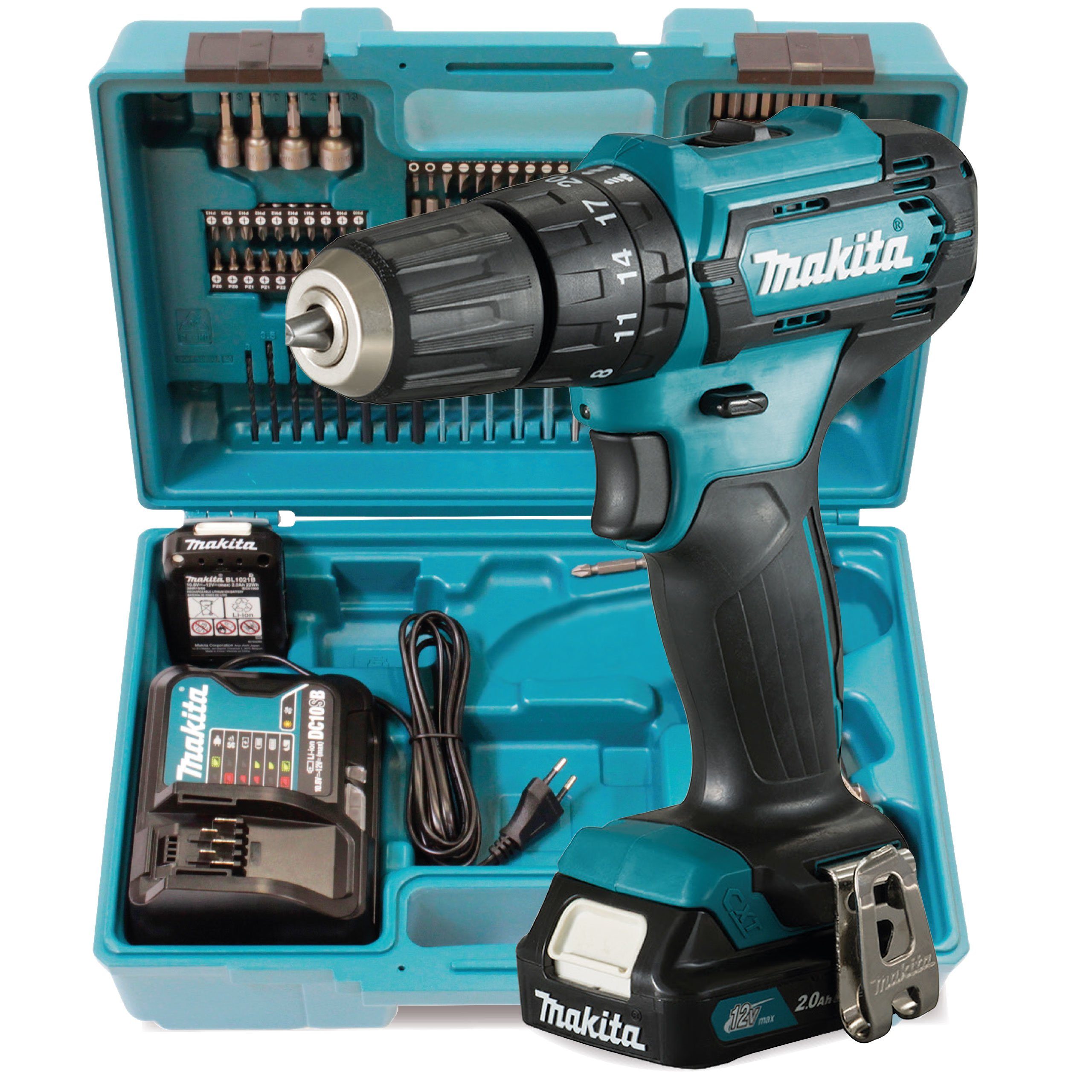 Makita Akku-Bohrschrauber Akku-Schlagbohrschrauber HP333DSAX1 12 Volt, günstig online kaufen