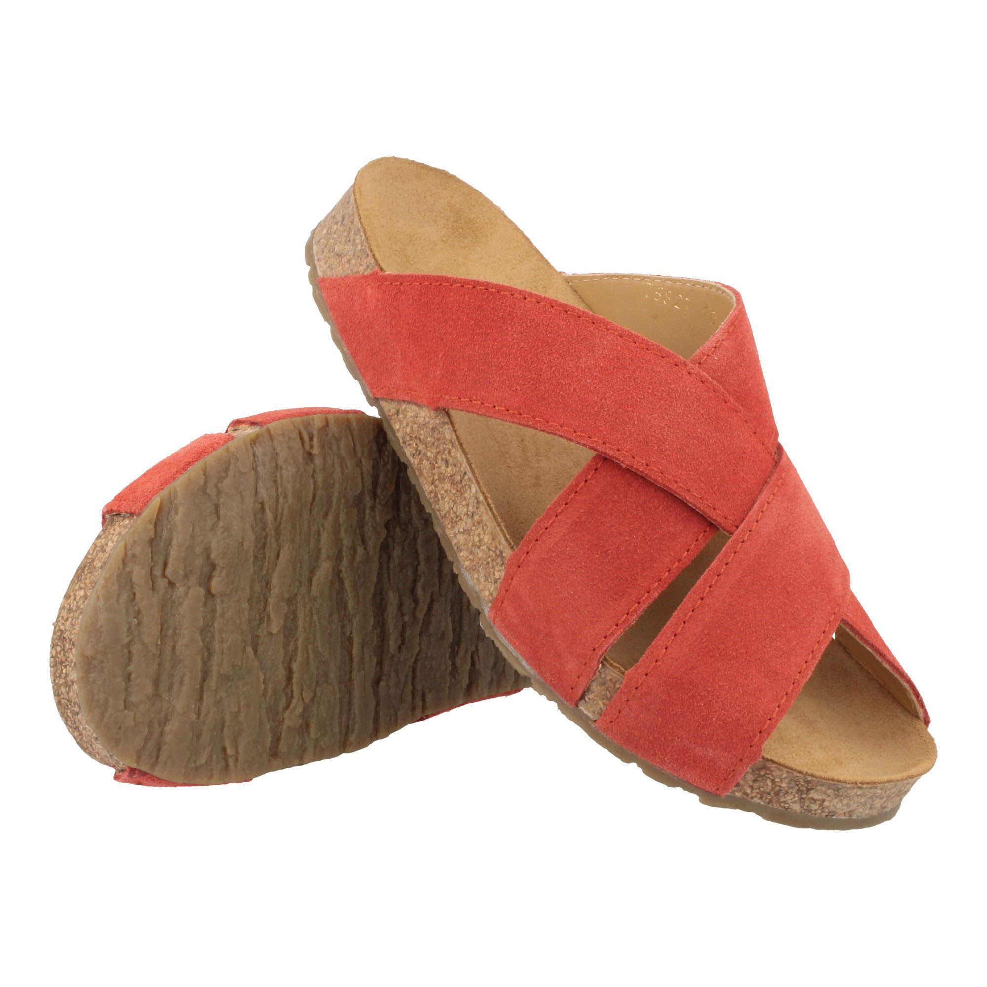 Haflinger Bio Como Sommer Sandale aus Leder Hausschuh Unisex Hausschuh