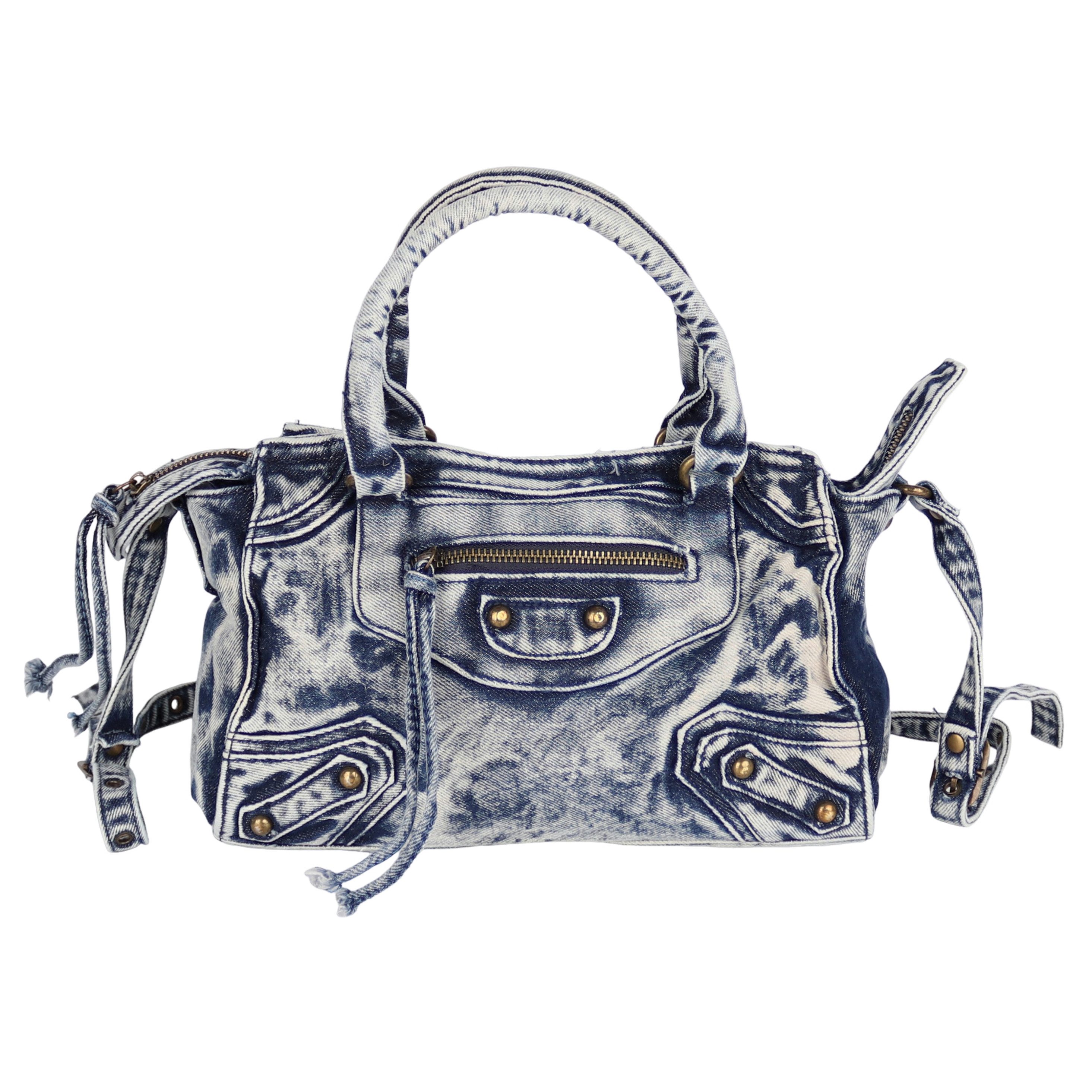MIRROSI Umhängetasche Damen aus Jeans Schultertasche Denim 4 Modelle auswählbar, mit passendem Schulterriemen für vielseitigen Einsatz