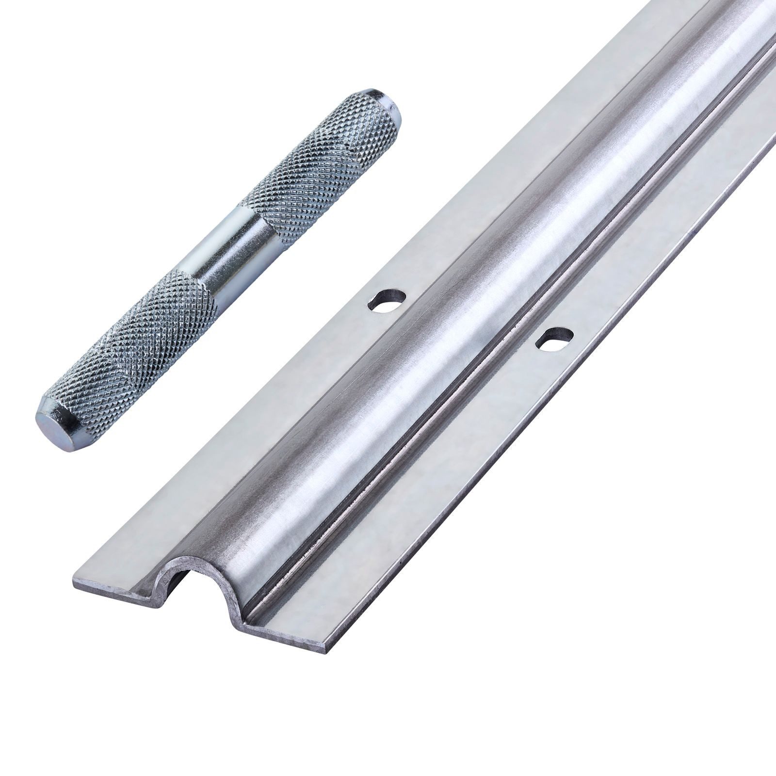 SO-TECH® Torbeschlag Schiebetürbeschlag, Schiebetorrolle oder Laufschiene (1 St), 2m Torschiene für Torrollen (R10) Verbindungsstift Stahl