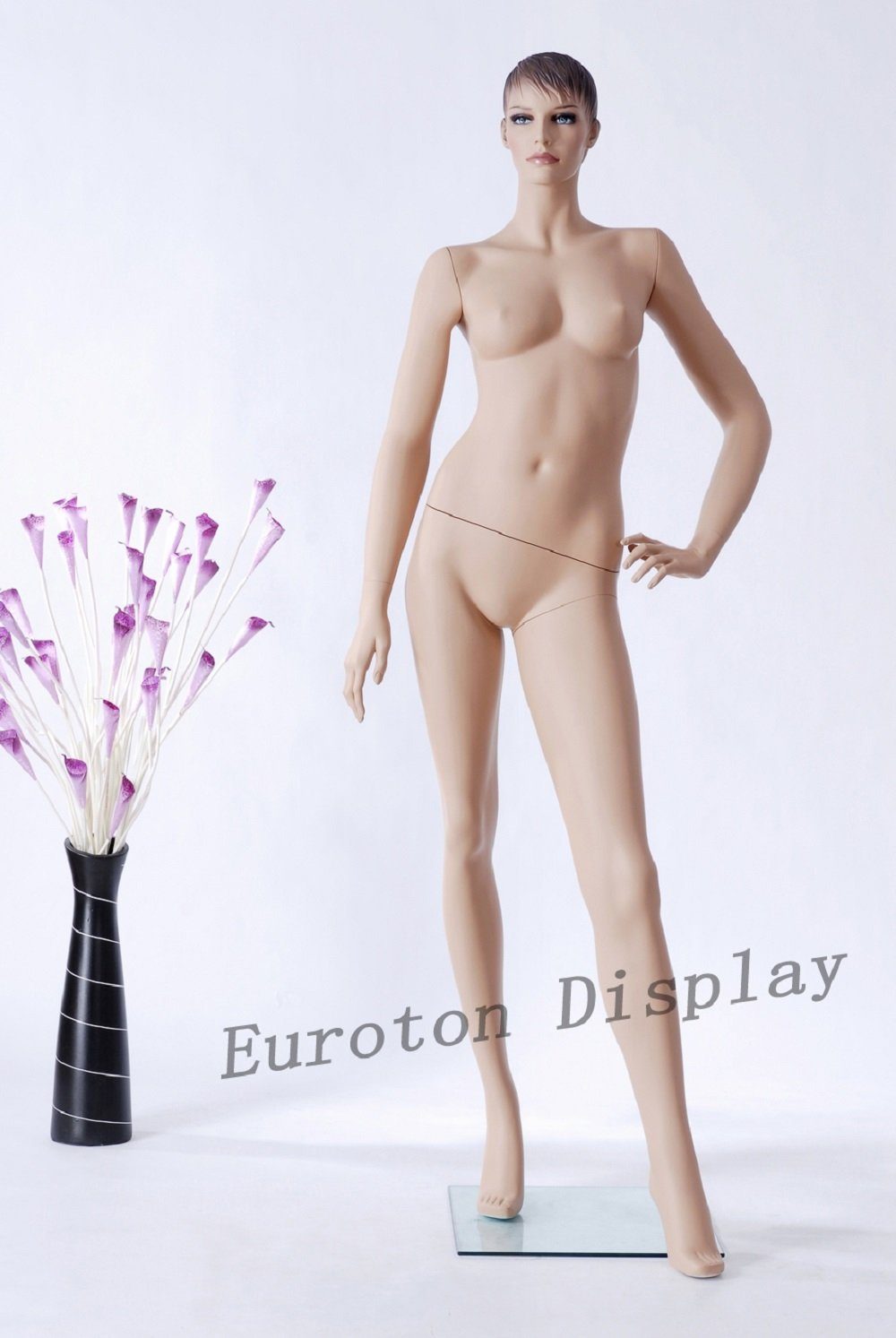 Eurotondisplay Schaufensterpuppe Schaufensterpuppe Lebensecht Frau Weiblich Neu Beige