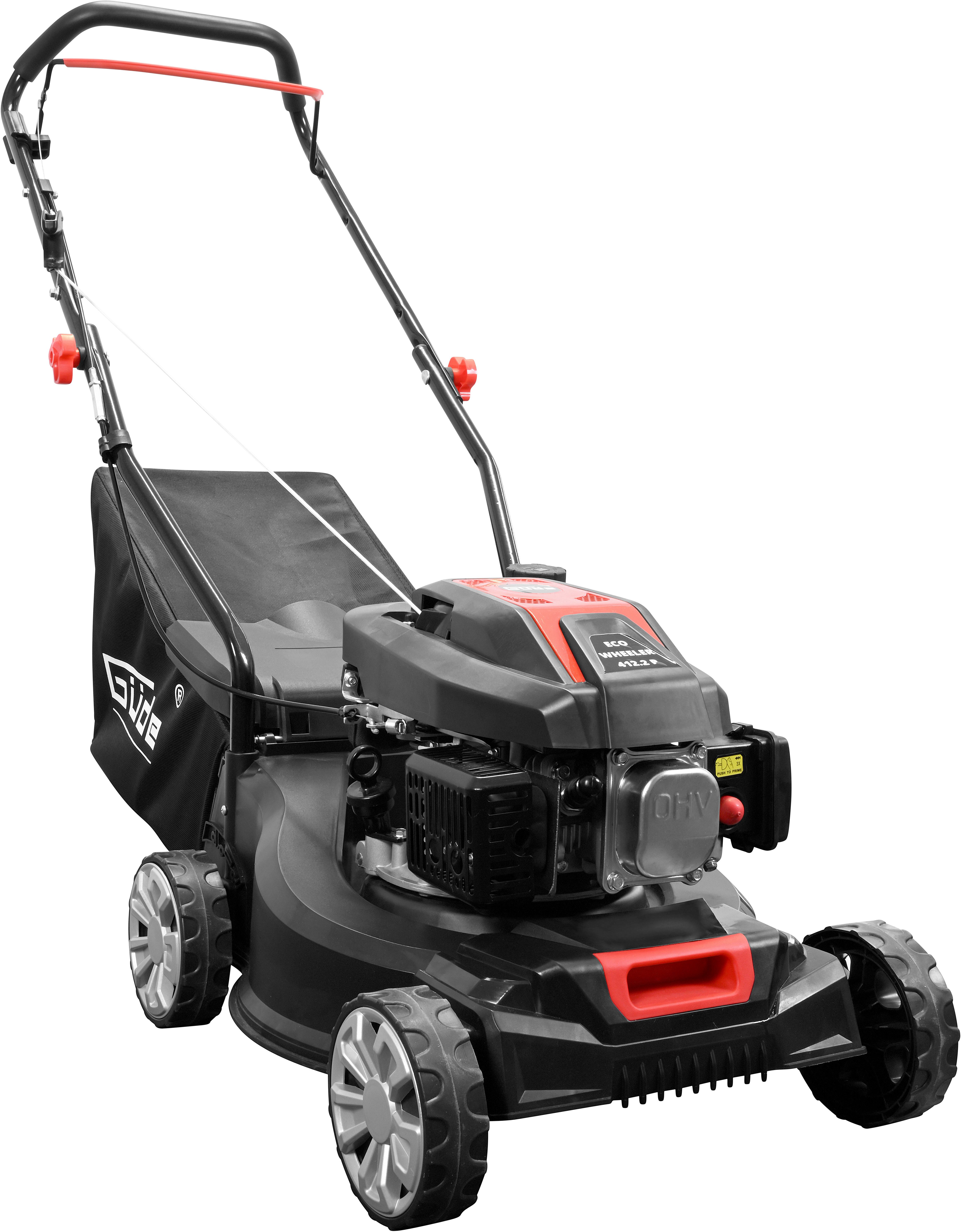 Güde Benzinrasenmäher ECO WHEELER 412.2 P, 40,6 cm Schnittbreite, für kleine bis mittelgroße Rasenflächen bis 900m²