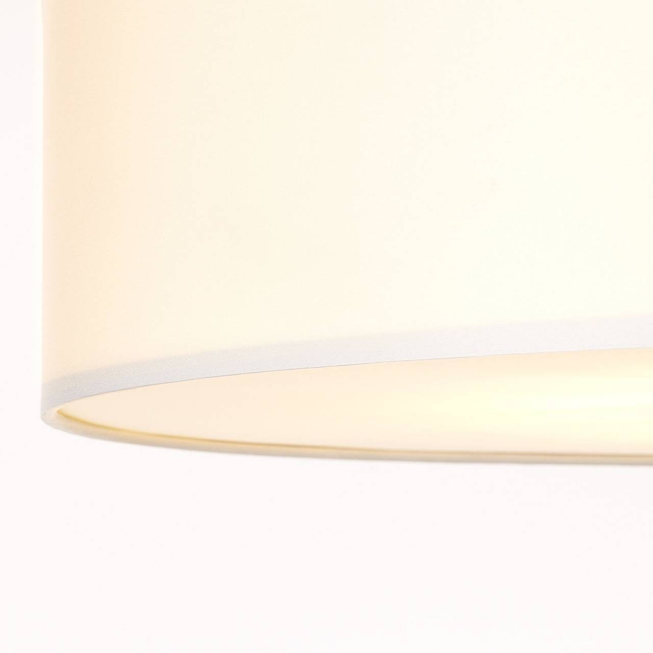 Brilliant Deckenleuchte Andria, cm 70 Leuchtmittel, Höhe, 6 E27, Stoffschirm, ohne cm, Metall/Textil, Ø x 16 weiß/chrom