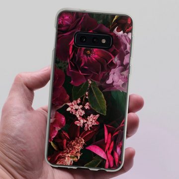 DeinDesign Handyhülle Rose Blumen Blume Dark Red and Pink Flowers, Samsung Galaxy S10e Silikon Hülle Bumper Case Handy Schutzhülle