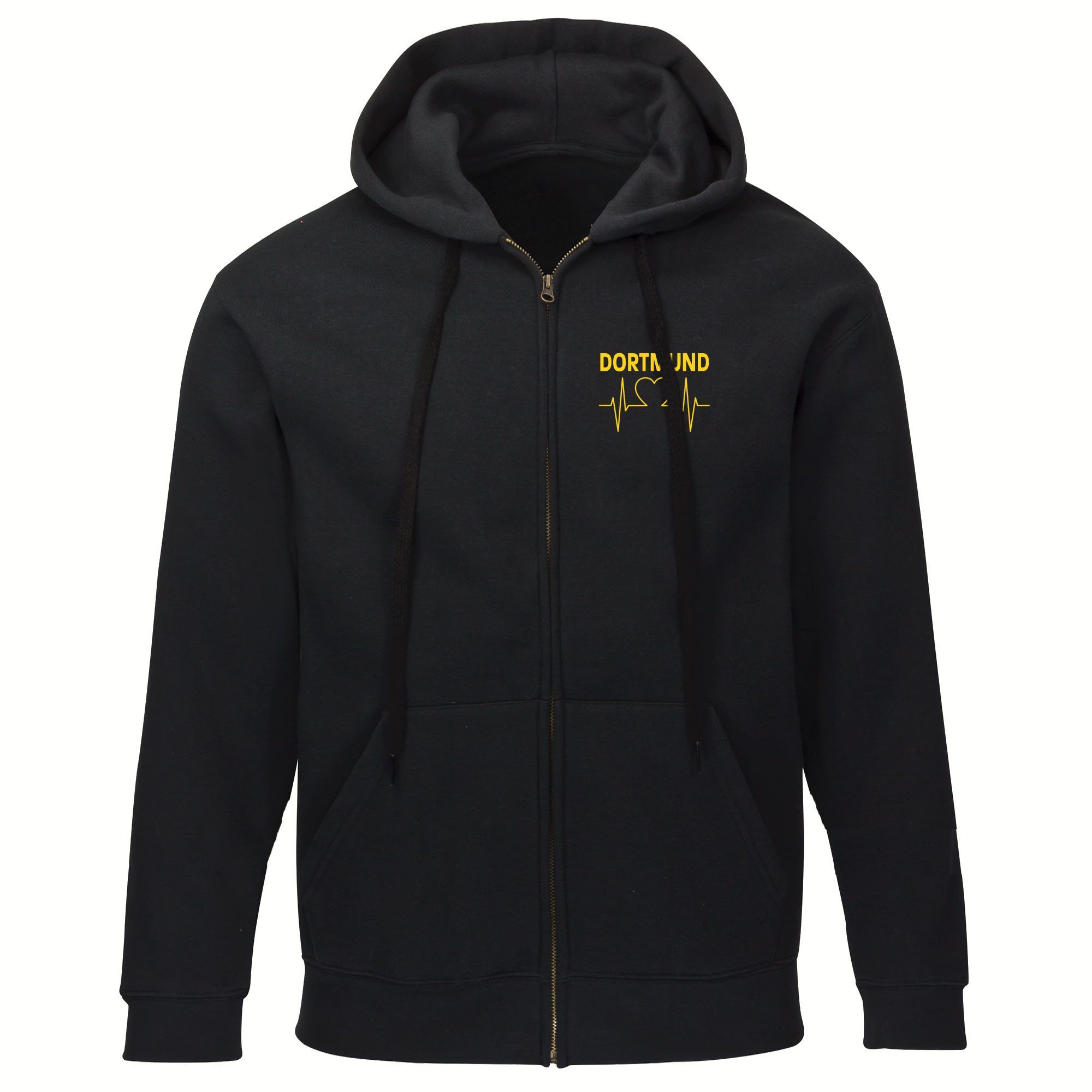 multifanshop Kapuzensweatjacke Dortmund - Herzschlag - Sweat