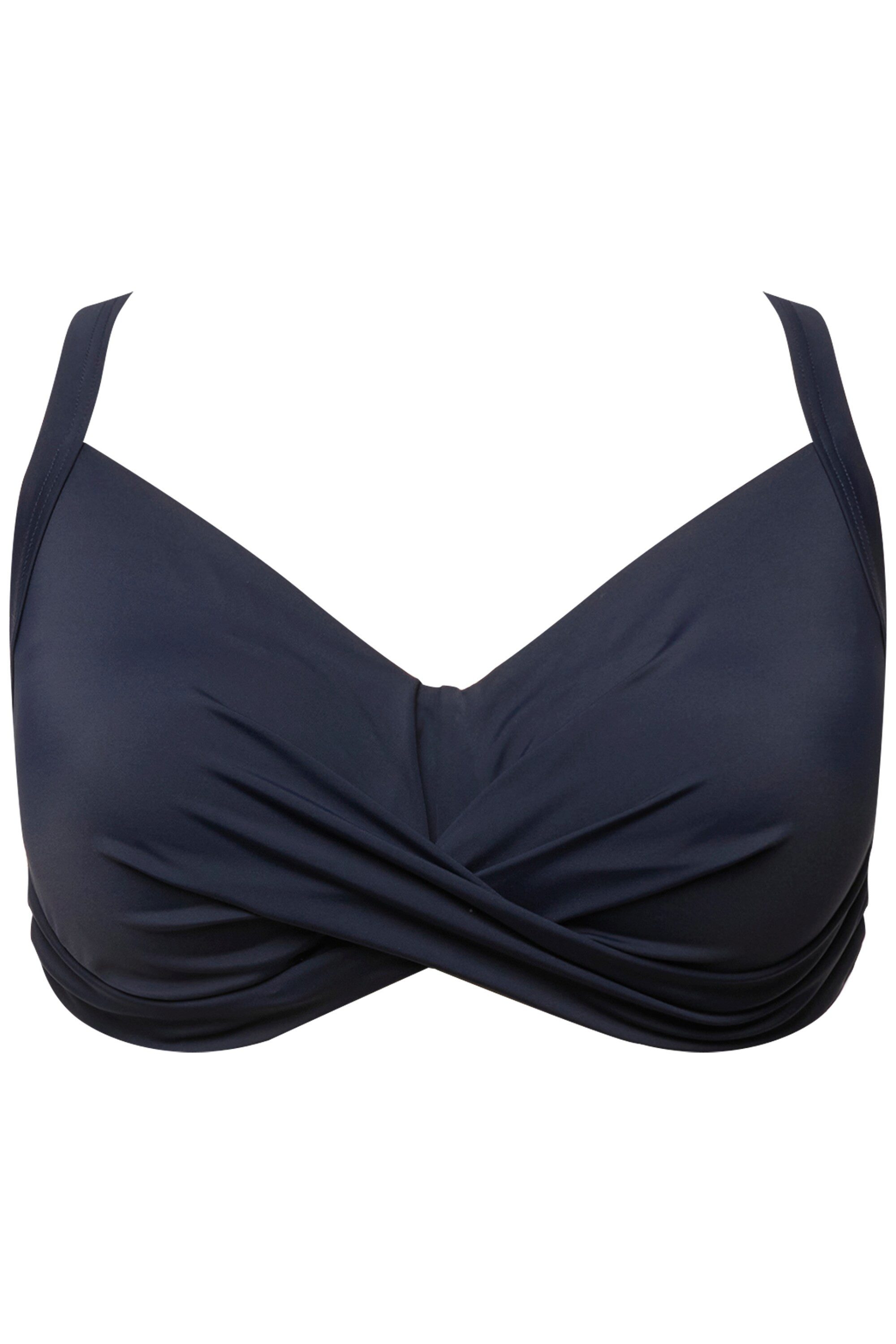 Ulla Popken Bustier-Bikini Bikini-Top Drapierung Softcups günstig online kaufen