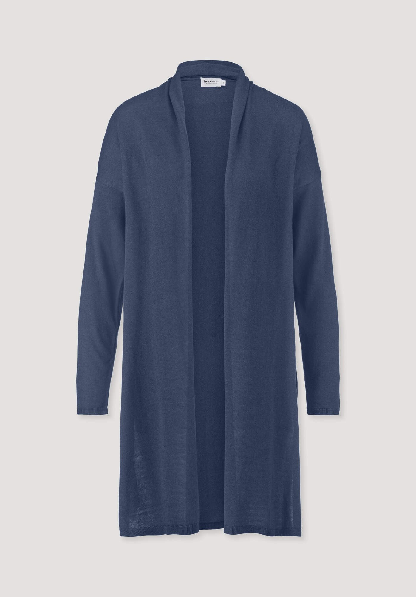 Hessnatur Strickjacke aus TENCEL Lyocell mit Bio-Baumwolle (1-tlg)