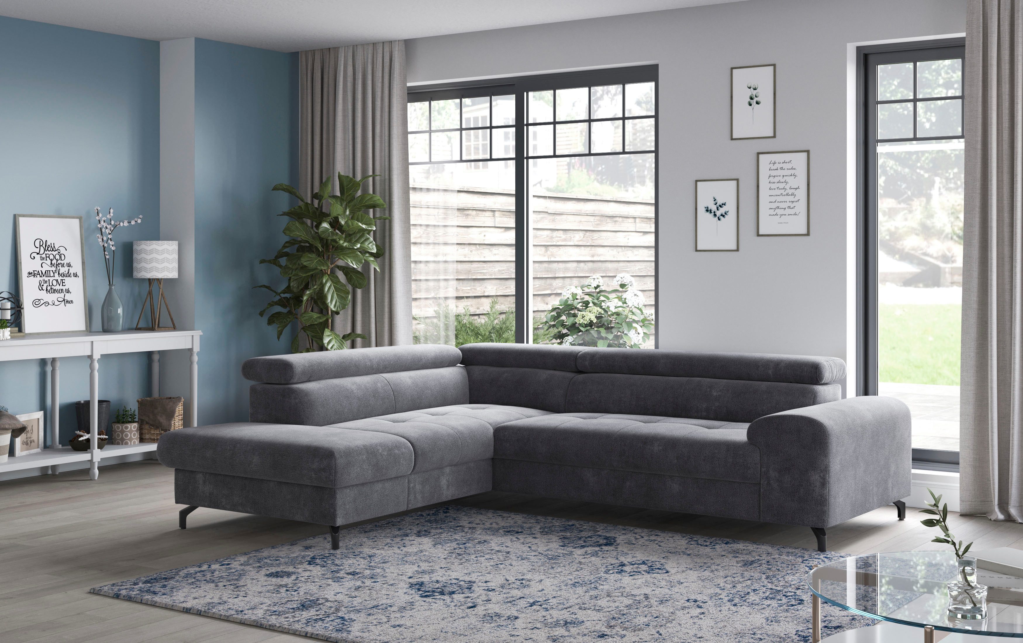 COTTA Ecksofa Aura L-Form, mit Schlaffunktion, günstig online kaufen