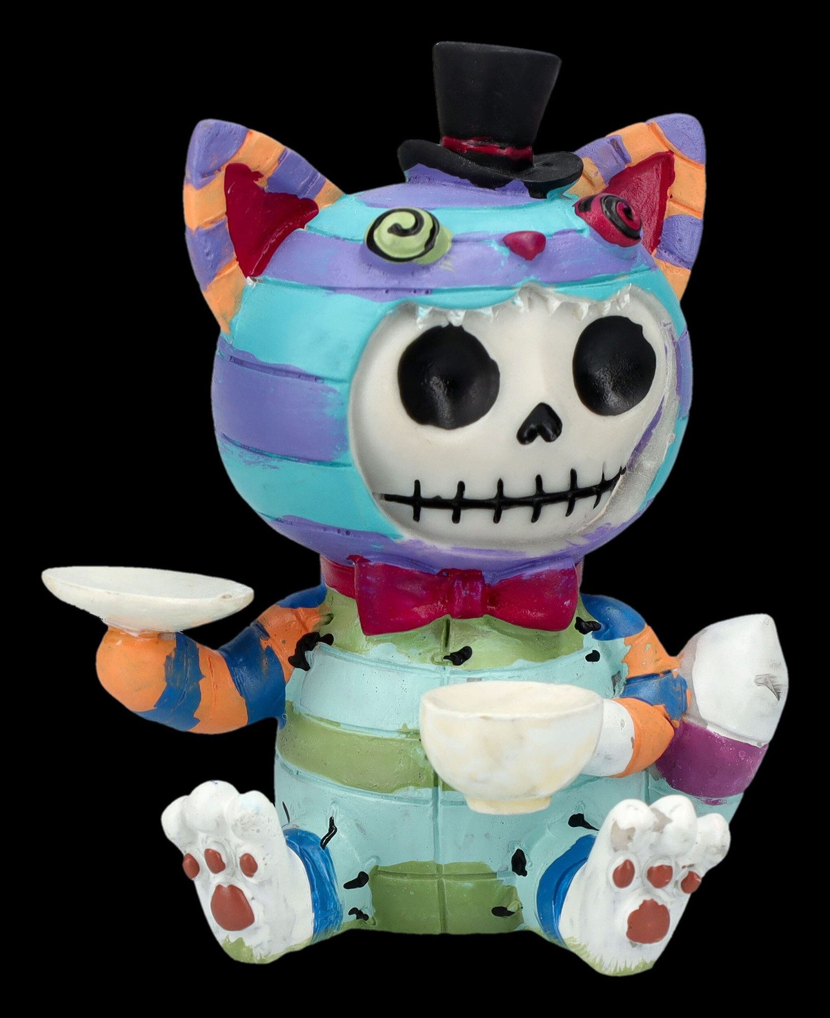 Figuren Shop GmbH Dekofigur Furrybones Figur - Ginsekatze Chesire Cat - Fantasy Gothic Dekofigur