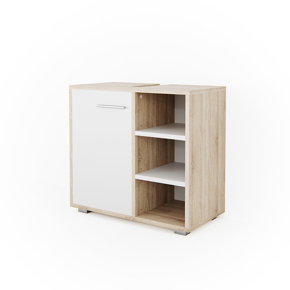 Vicco Waschbeckenunterschrank Perry, Sonoma, 60 x günstig online kaufen