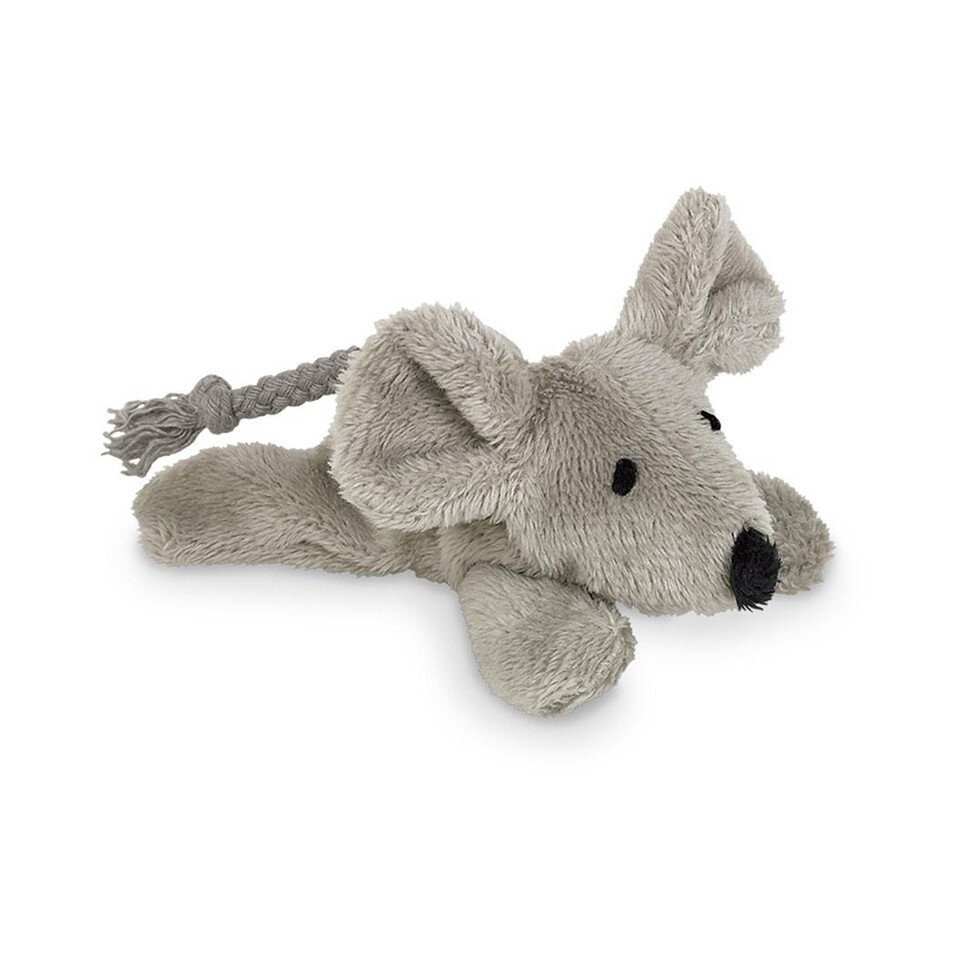 Nobby Tierkuscheltier Plüsch Maus mit Catnip grau 9 cm