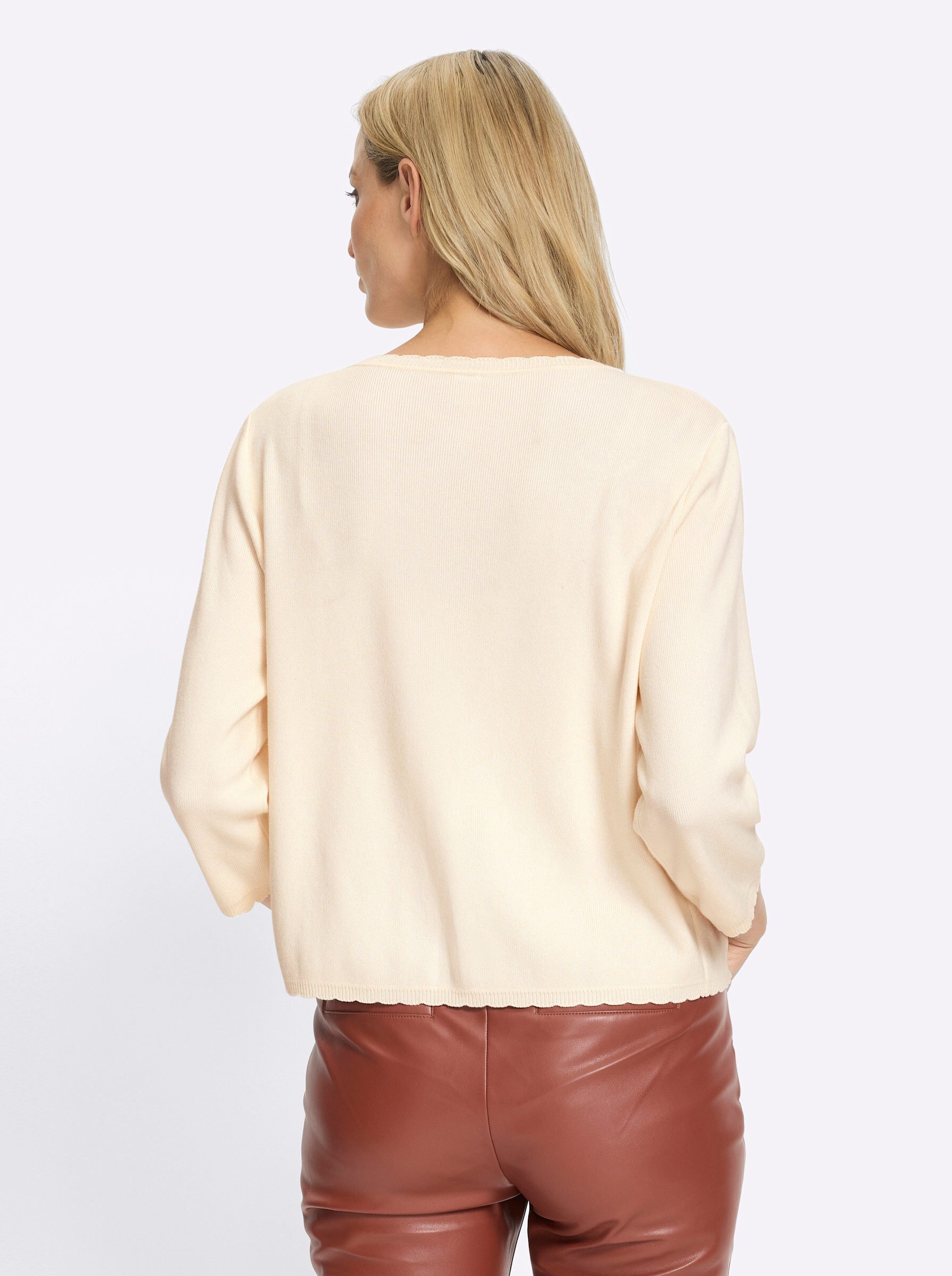 heine Strickjacke Cardigan 3/4-Arm Feinstrick
