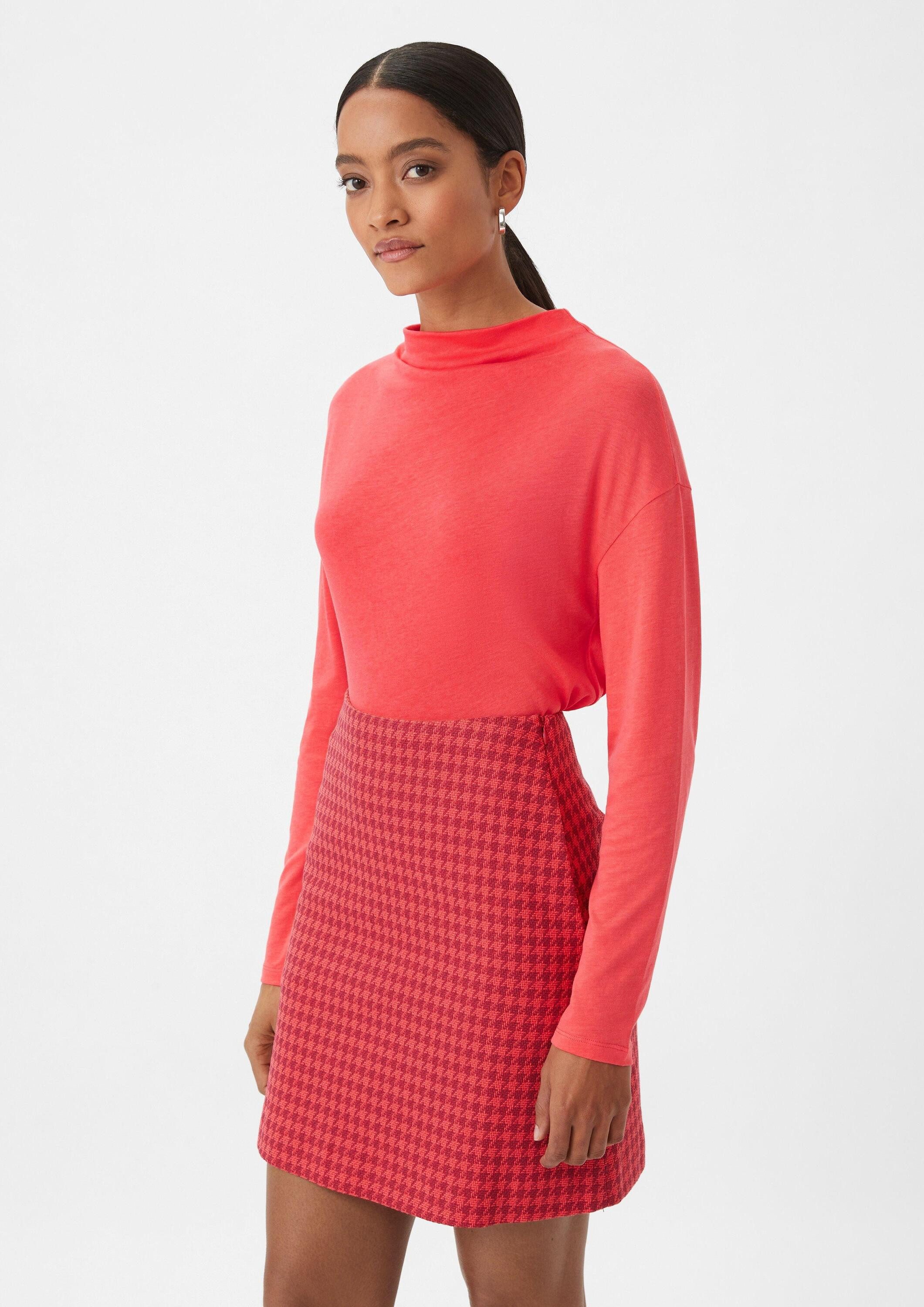 comma Langarmshirt T-Shirt Longsleeve mit drapiertem günstig online kaufen