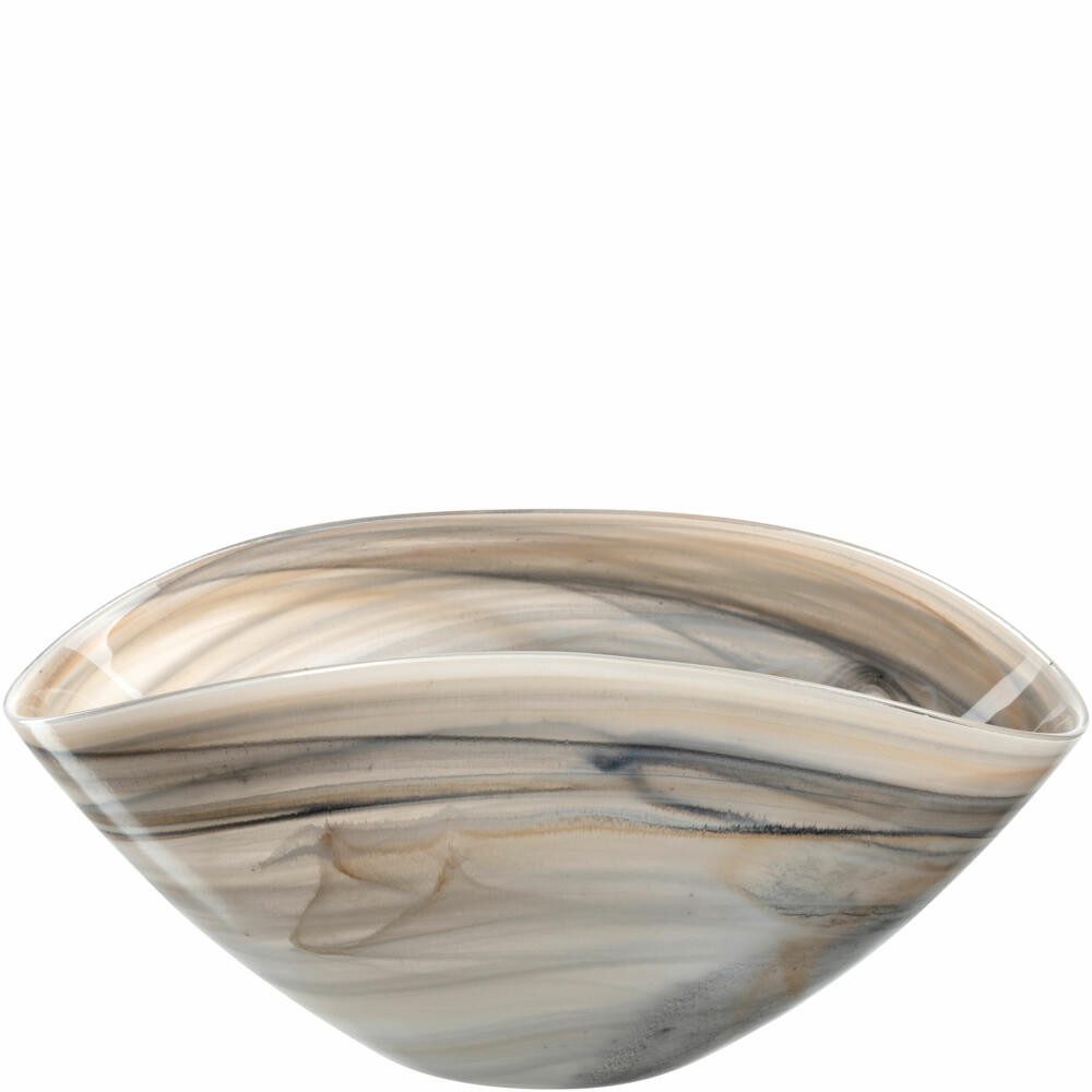 LEONARDO Schale Alabastro Beige / Schwarz 27 x 15 cm, Glas