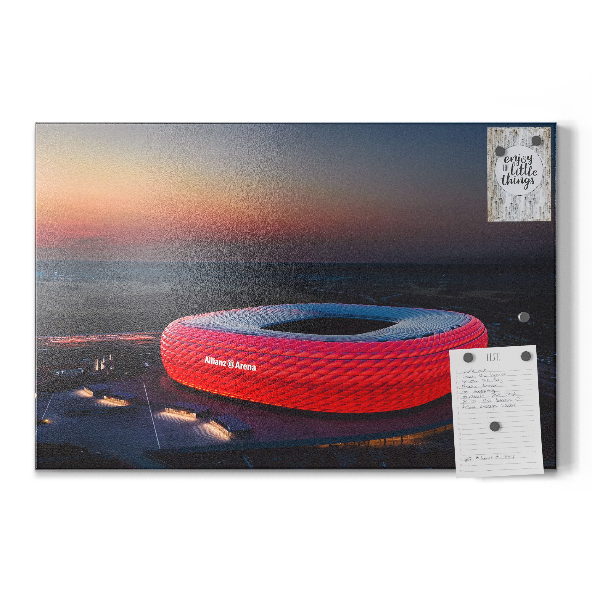 DEQORI Magnettafel 'Allianz Arena, München', Metall günstig online kaufen