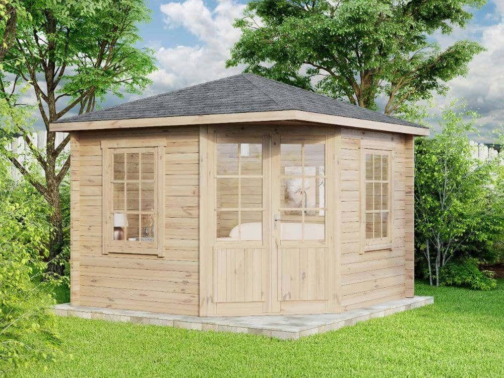 Thumbnail - Alpholz Gartenhaus 5-Eck Monica, BxT: 325x325 cm