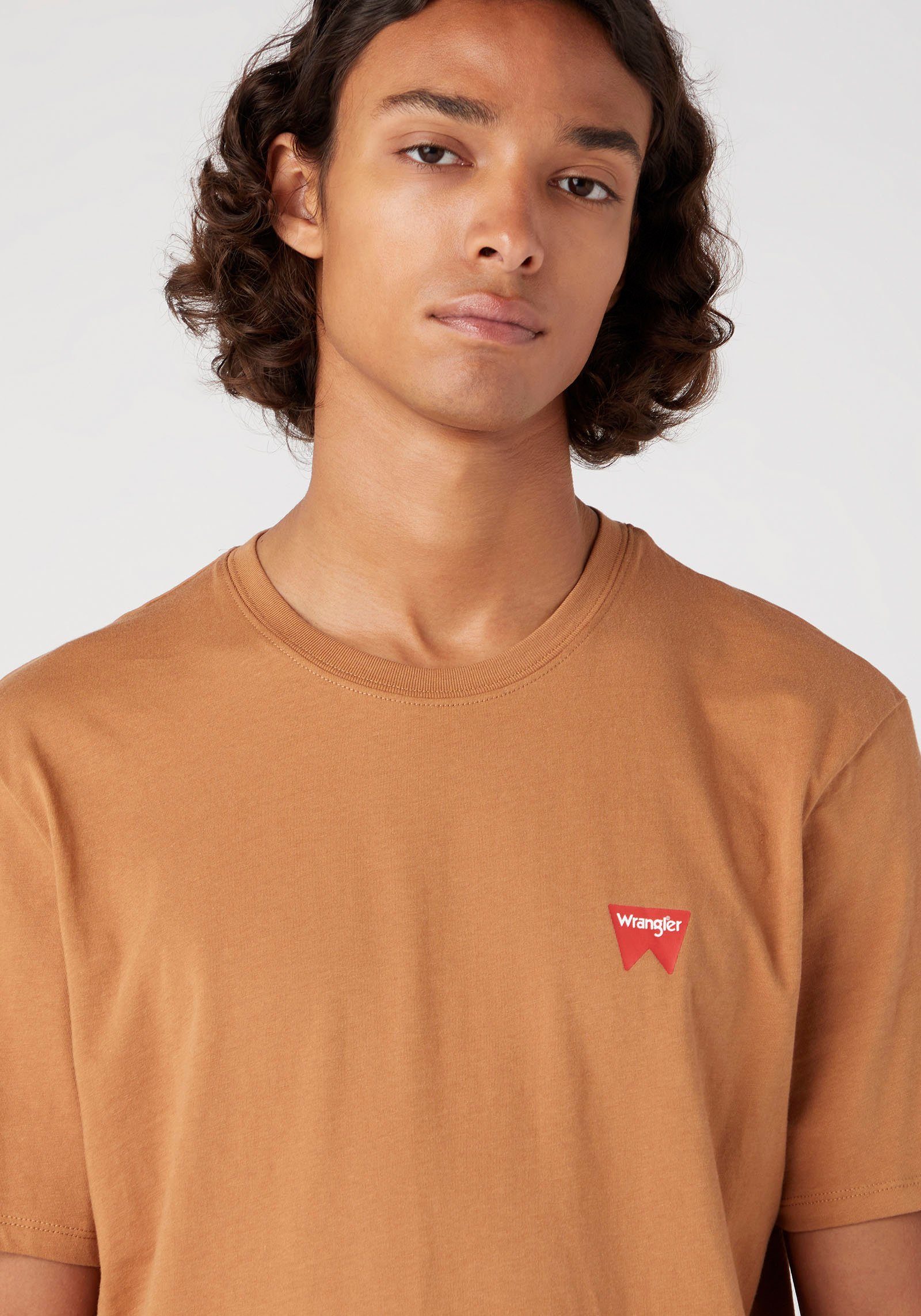 Wrangler T-Shirt Sign-Off tobacco brown