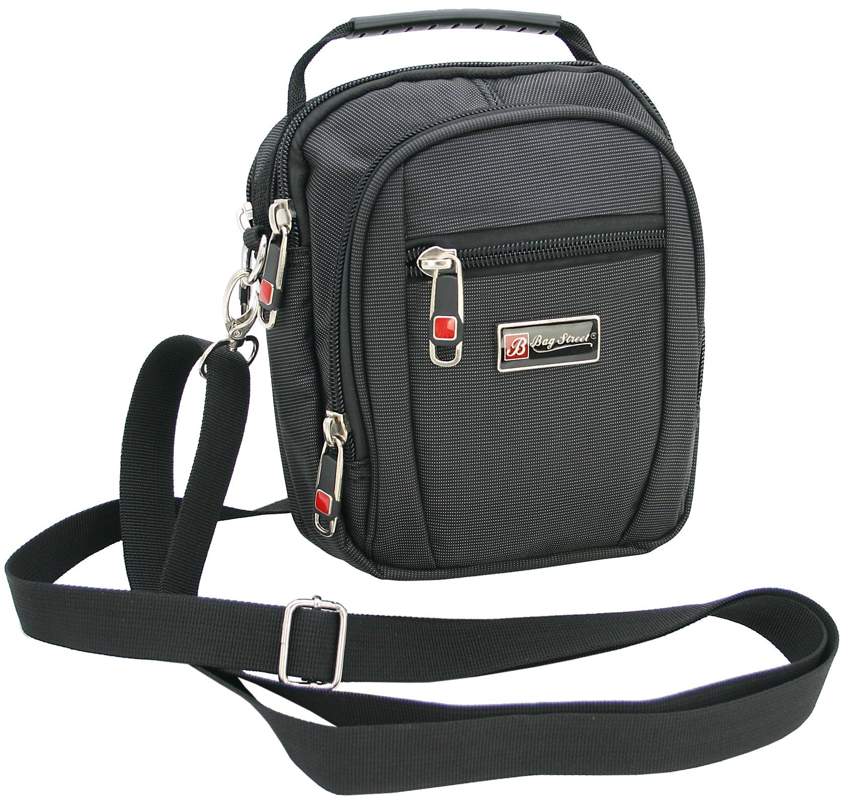 BAG STREET INTERNATIONAL Schultertasche Kleine Herren Crossover Umhängetasche auch als Gürteltasche zu tragen, Leicht