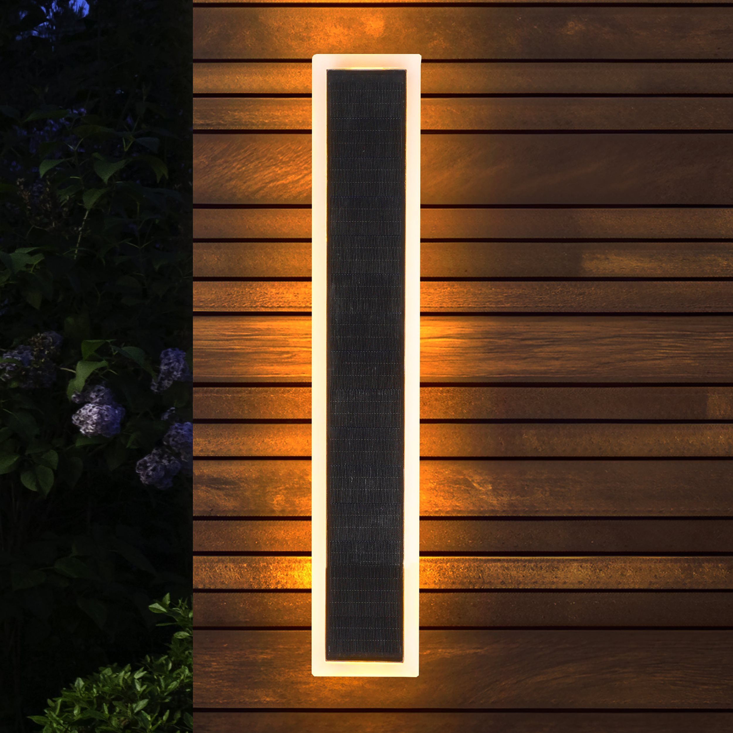 esotec Hausnummer Solar Design Wandleuchte "Smart Light 50" CCT und Fernbedienung