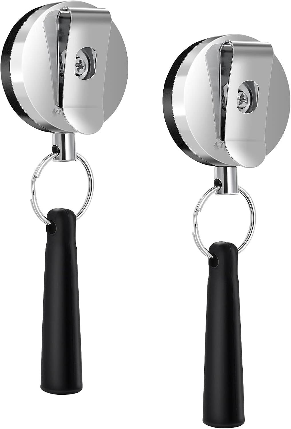 FELIXLEO Notizbuch Pen Rewinder Retractable Pull Pen,Versenkbare Pen Gürtelclip mit Griff