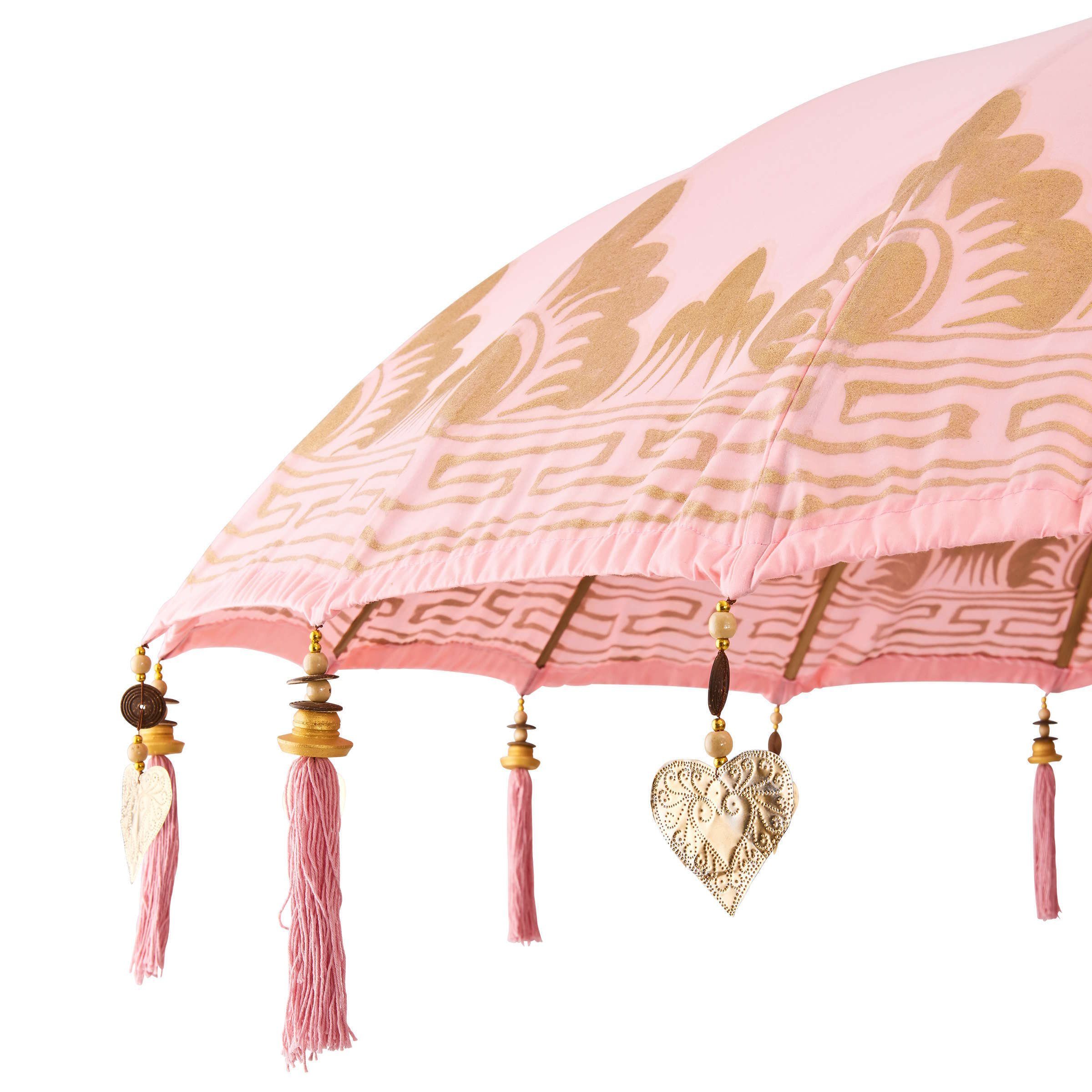 ORIENTAL Ø180cm BUTLERS Pink Sonnenschirm Sonnenschirm LOUNGE