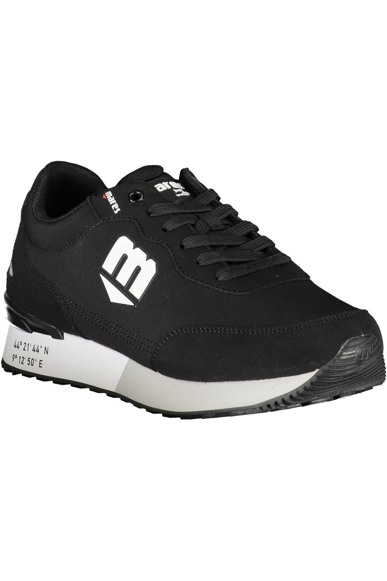 Mares Sneaker Moderner Herrensneaker: Schwarz mit Kontrastdetails